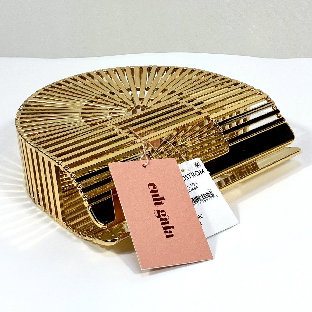 Cult Gaia Cult Gaia Mini Ark Top Handle Handbag Shiny Brass Gold NEW Size ONE SIZE - 11 Thumbnail
