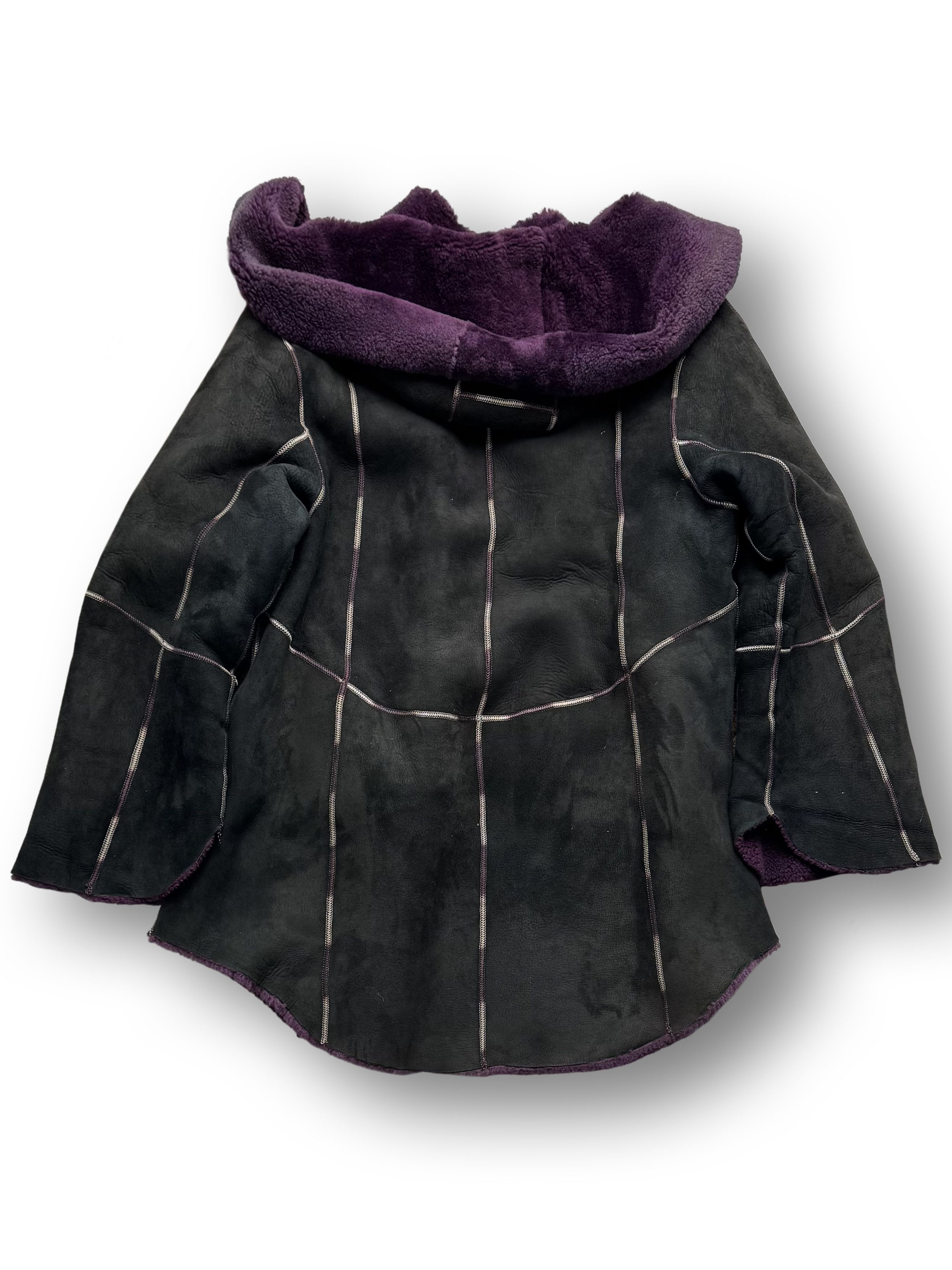 Vintage Vintage Real Sheepskin Coat With Hood Size M / US 6-8 / IT 42-44 - 7 Thumbnail