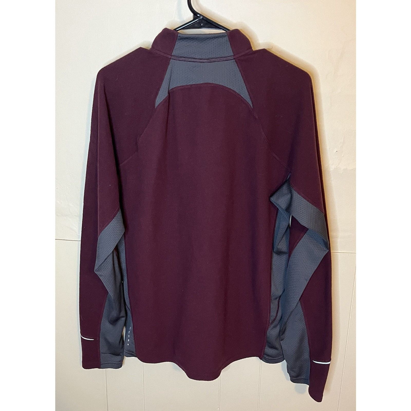 The North Face The North Face Mens Large Maroon Gray 1/4 Zip Up Pullover Size US XL / EU 56 / 4 - 7 Thumbnail