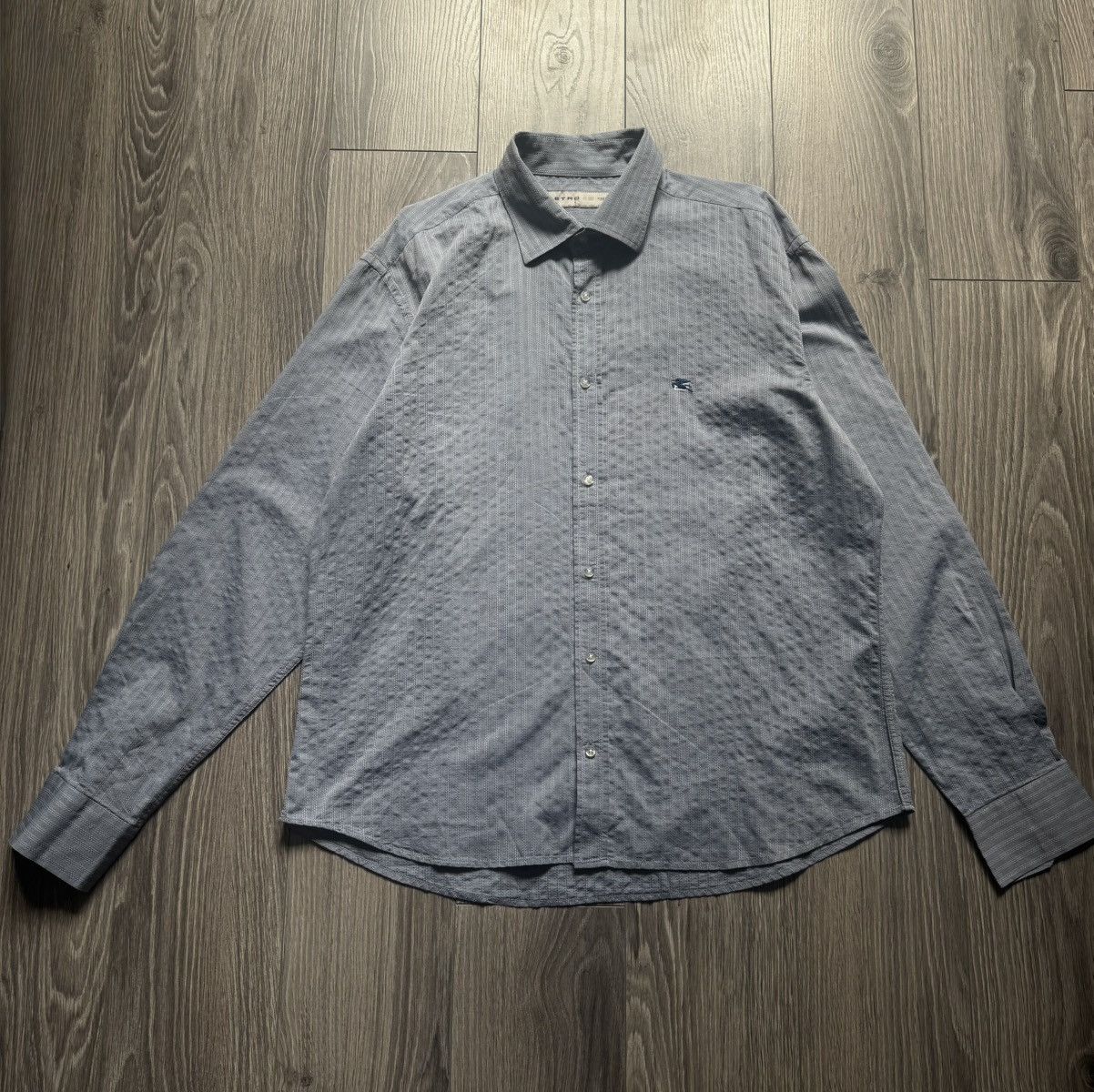 Etro Etro Milano Geometric Linen Shirt 43 Size US L / EU 52-54 / 3 - 1 Thumbnail
