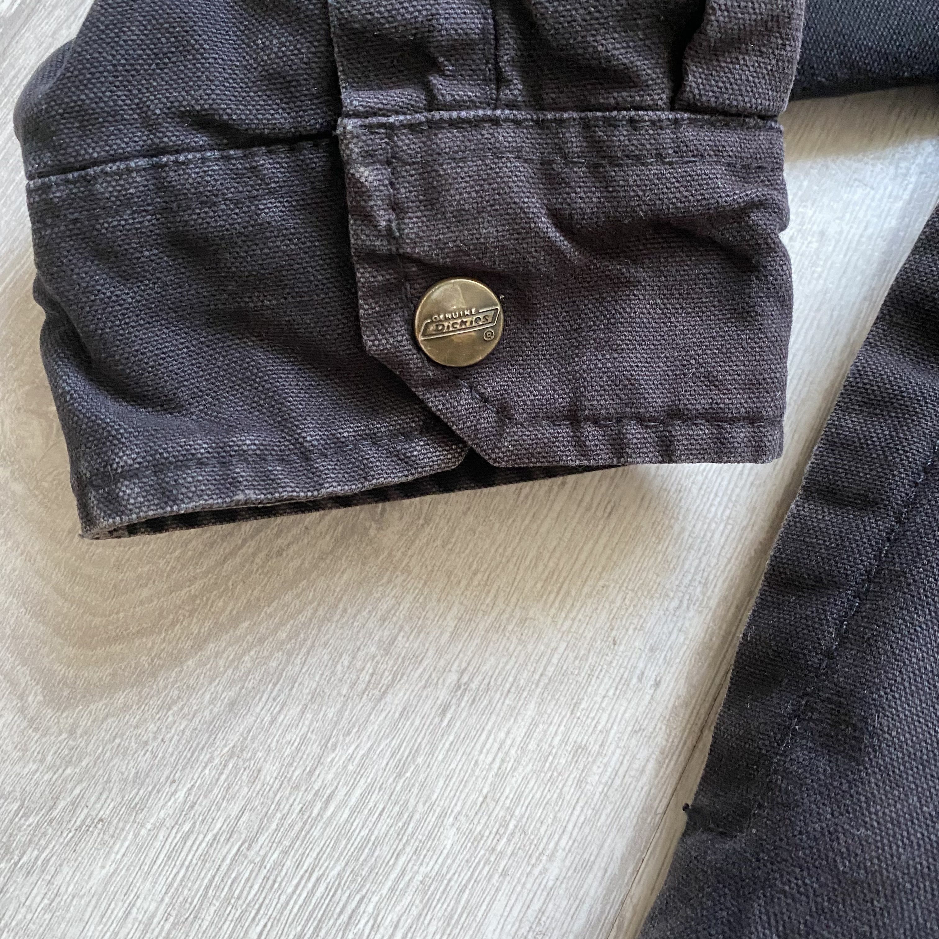 Dickies 🛠️ Vintage Faded Dickies Work jacket hooded Denim Carhartt Size US XXL / EU 58 / 5 - 6 Thumbnail