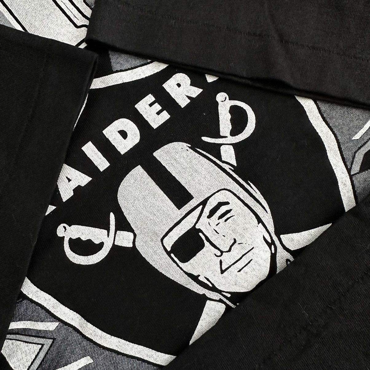 NFL Vintage 90s Los Angeles Oakland Raiders Tee DSWT RARE Large Size US L / EU 52-54 / 3 - 5 Thumbnail