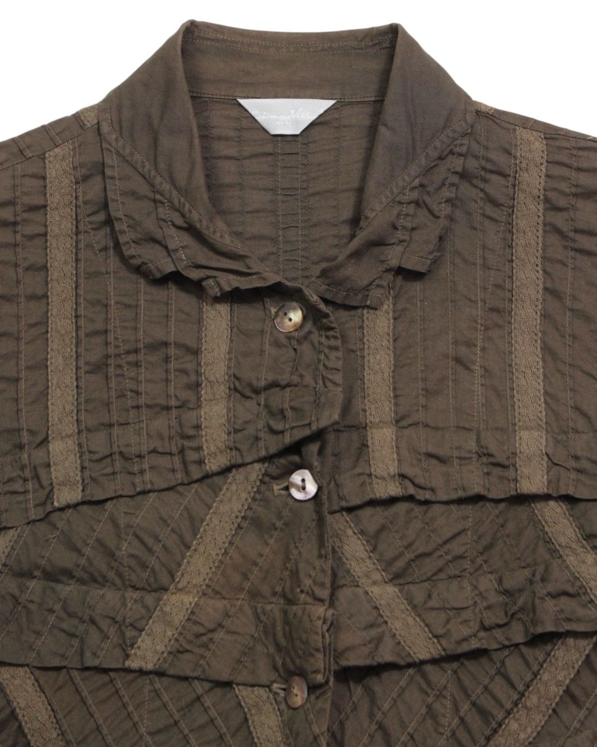 Vintage 2000S FASHION VILLAGE PLEATED SHIRT Size US M / EU 48-50 / 2 - 3 Thumbnail