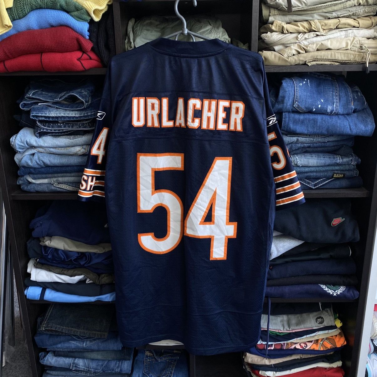 NFL Vintage NFL Chicago Bears Brian Urlacher 00’s jersey Size US L / EU 52-54 / 3 - 1 Thumbnail