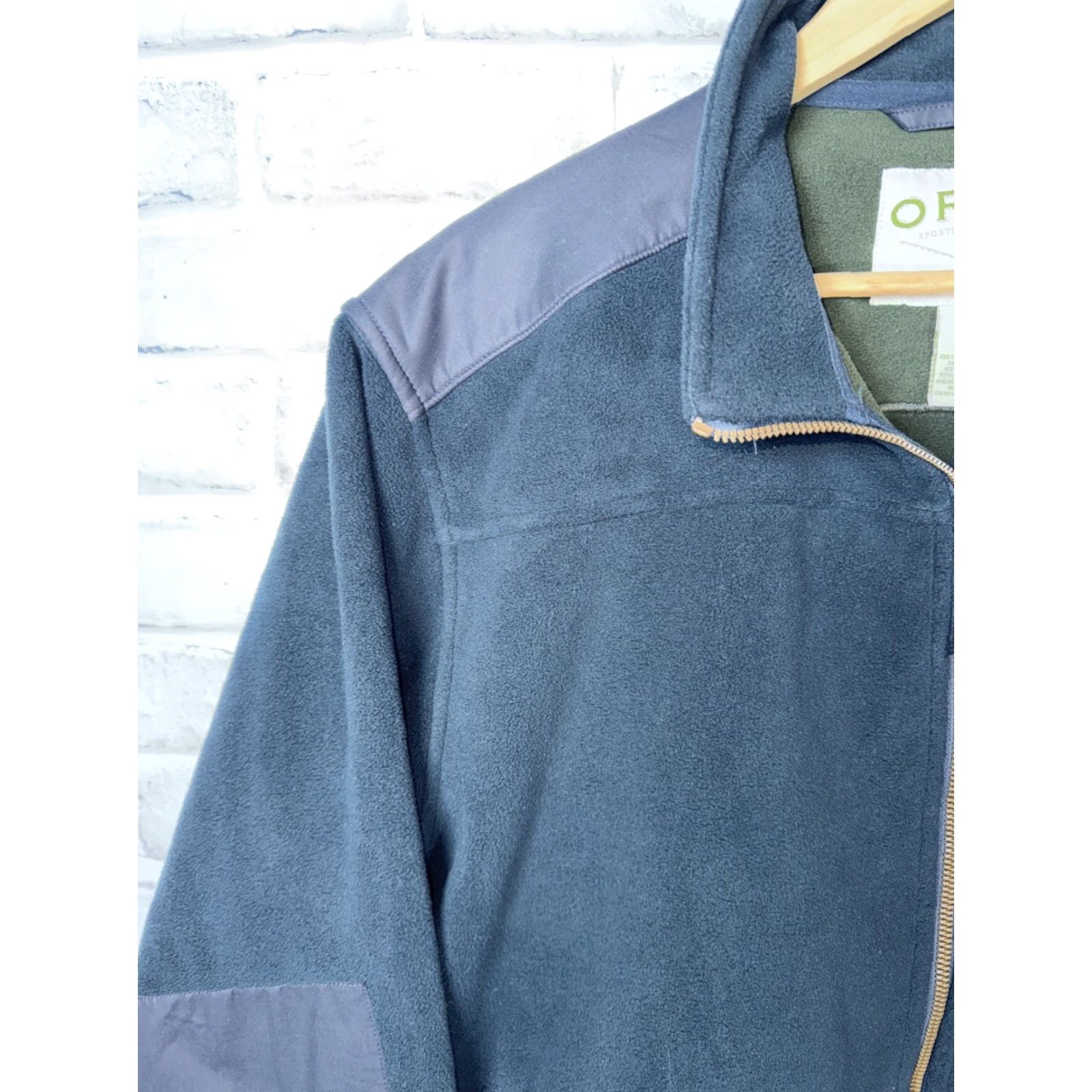 Orvis Orvis Jacket Mens L Blue Soft Shell Fleece Regular Size Size US L / EU 52-54 / 3 - 6 Thumbnail