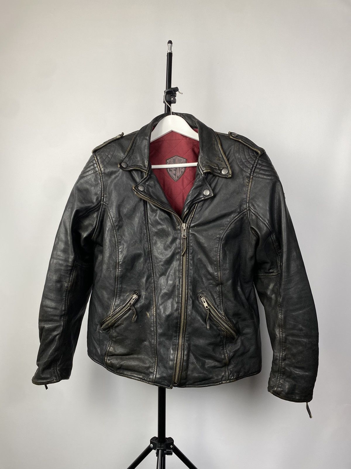 Other 🔥SPIRIT MOTORS RACING TRUE LEATHER JACKET 50-42 Size Size US M / EU 48-50 / 2 - 1 Thumbnail