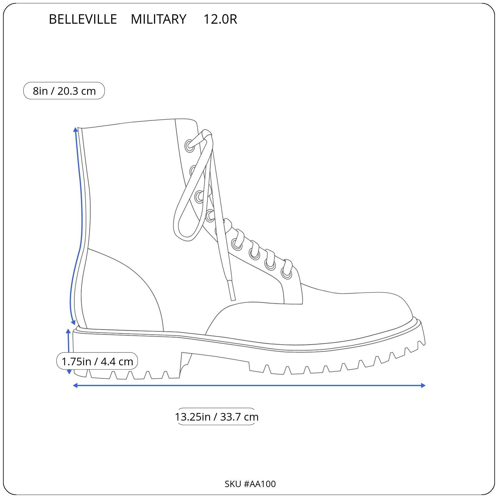 Belleville BELLEVILLE 675 ST Men's 12.0R Boots USAF Cold Weather Steel Size US 12 / EU 45 - 5 Thumbnail