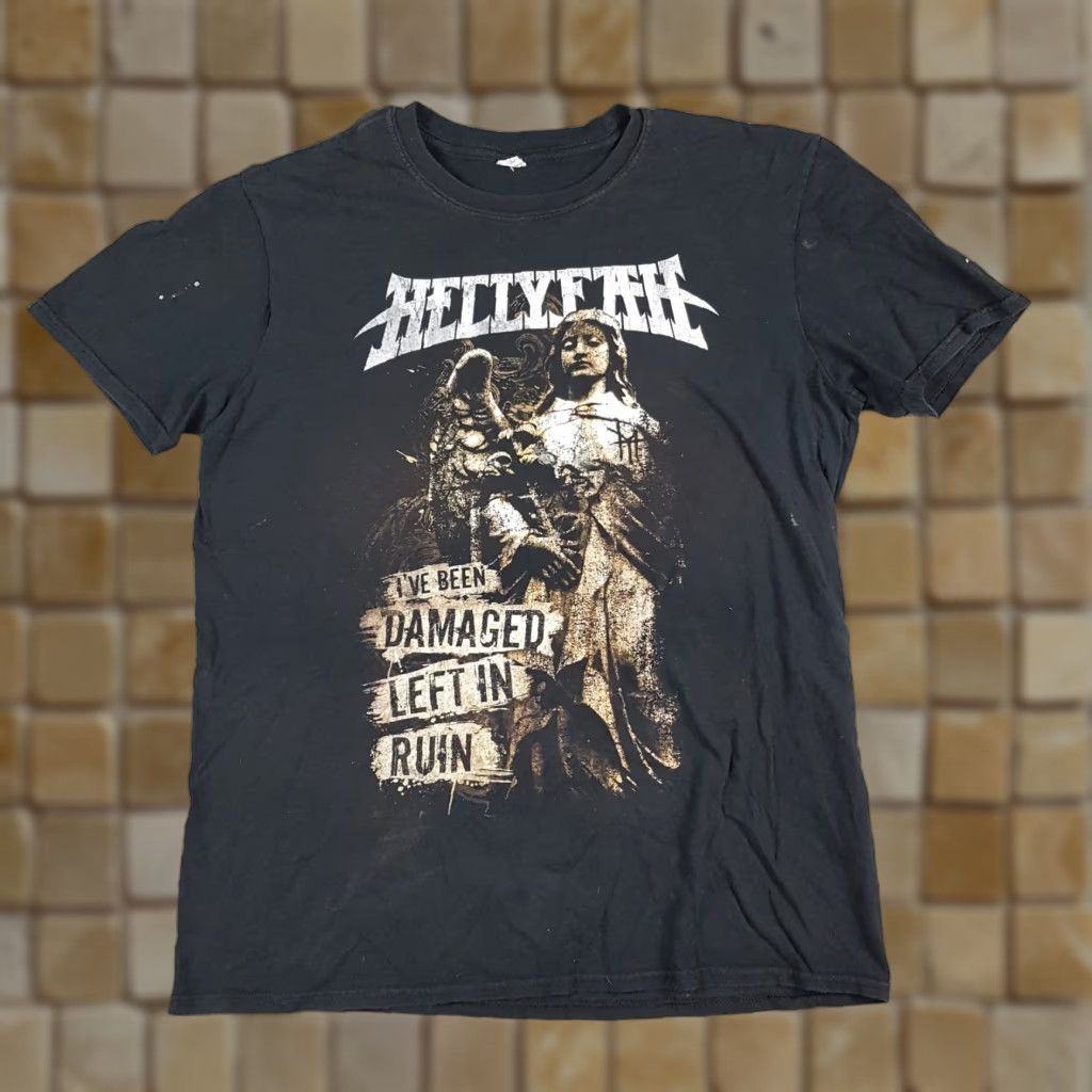 Gildan VINTAGE Hellyeah Metal Band T-Shirt Men’s Size S Black 90s 00s Rock Retro Y2K Guitar Logo Embroidered Campaign Tour Concert Gildan Small Shirt Size US S / EU 44-46 / 1 - 1 Thumbnail