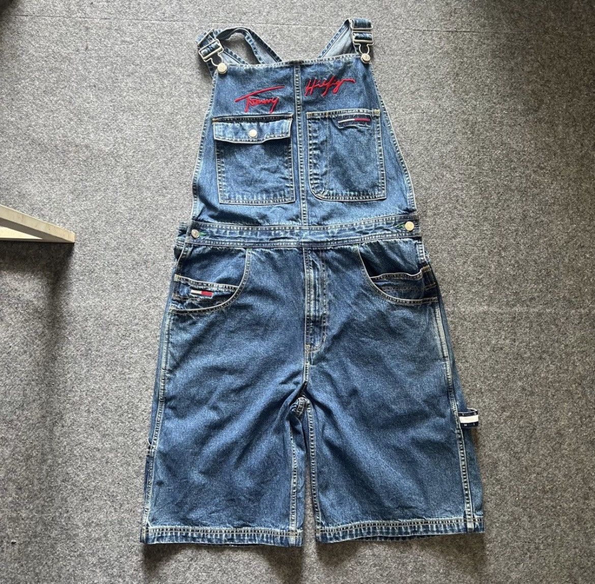 Tommy Hilfiger Vintage rare Tommy Hilfiger overalls Jorts Size US 33 - 1 Thumbnail