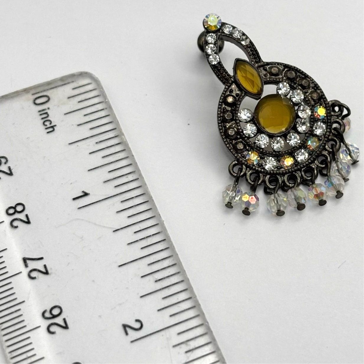 Other Silver & Gold Crystal Western Earrings Size ONE SIZE - 4 Thumbnail