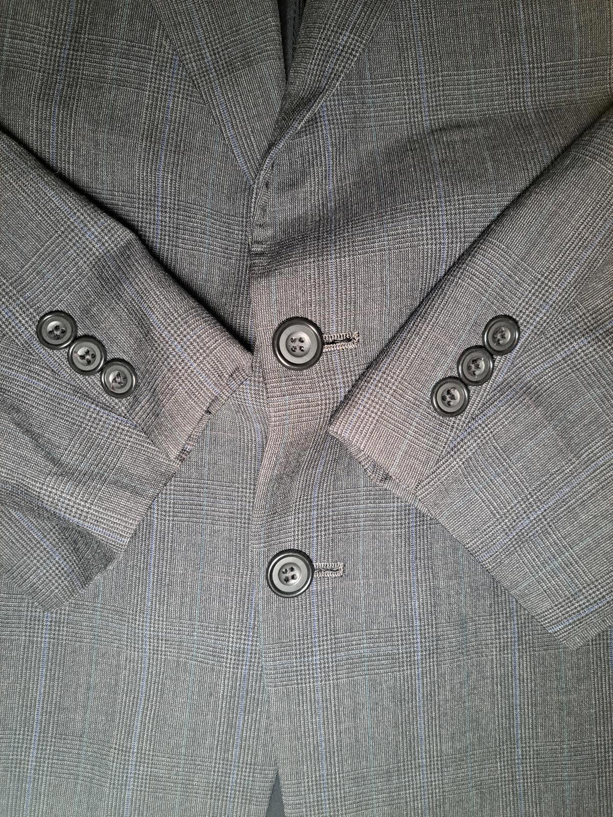 Oscar De La Renta Oscar de la Renta 2 PIece Suit 42L 36x29 Gray Glen Plaid Size 42L - 6 Thumbnail