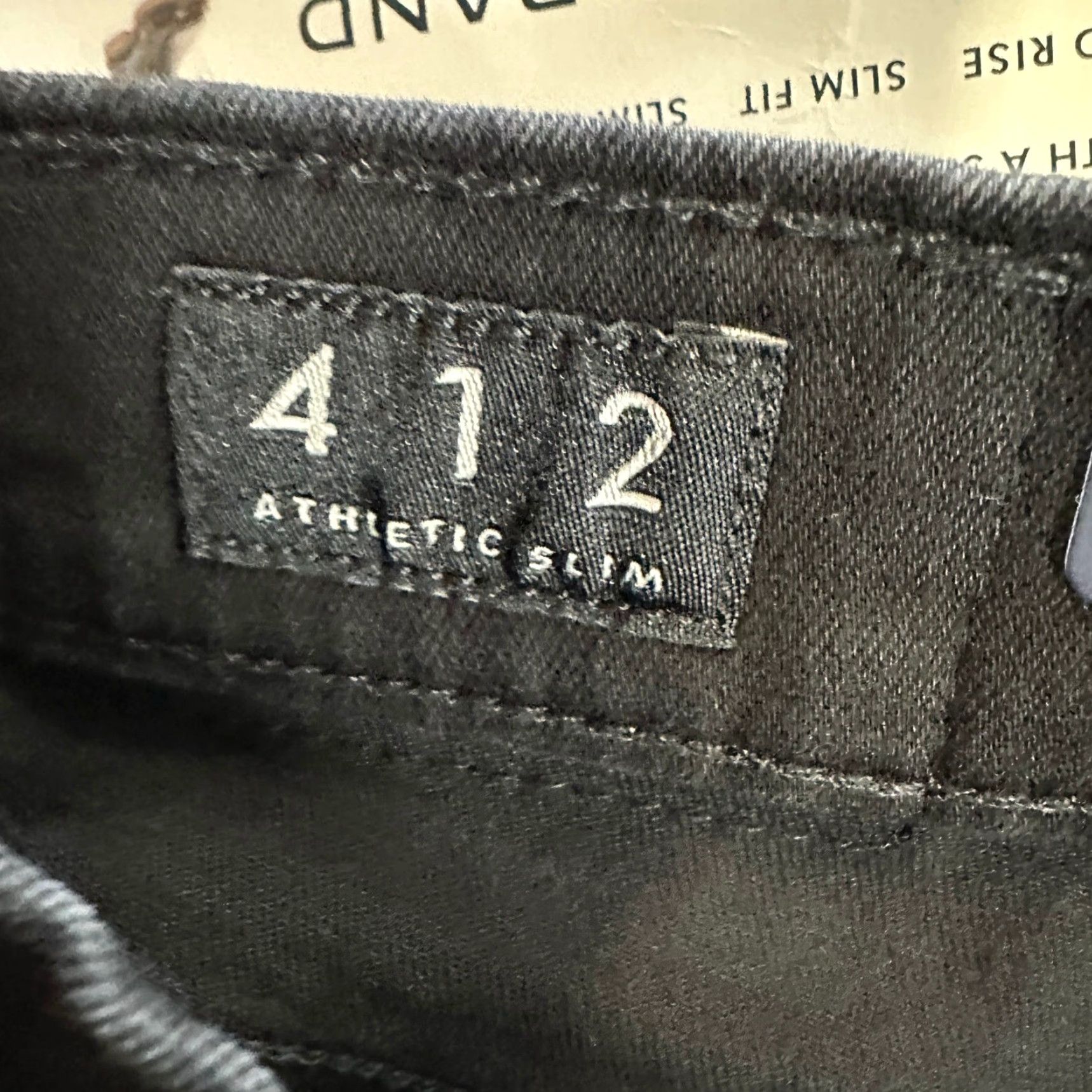 Lucky Brand Lucky Brand 412 Jeans Mens Slim Athletic Dark Denim 32 Regular Distressed Mid Rise 32x32 New with Tags Mens Size US 32 / EU 48 - 5 Thumbnail