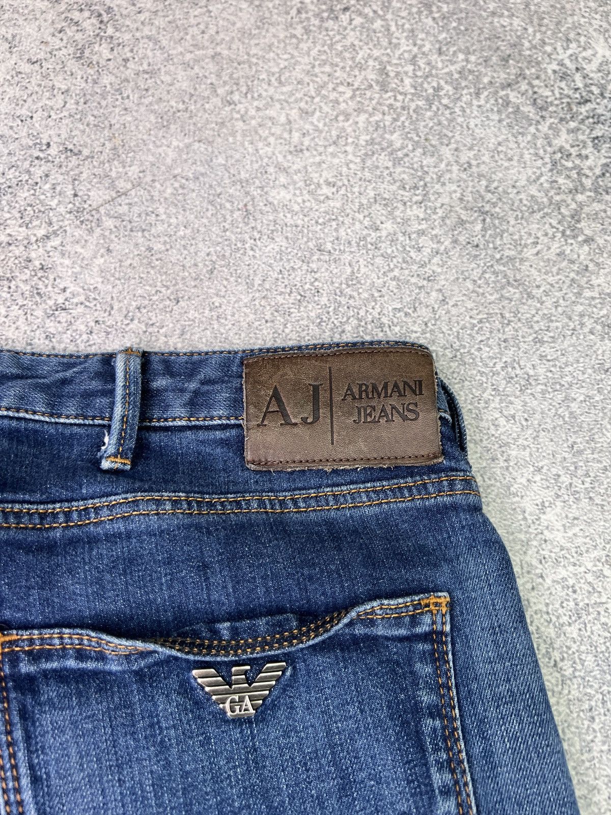 Armani × Vintage Vintage Armani Jeans Denim Blue pants Size US 31 - 13 Thumbnail
