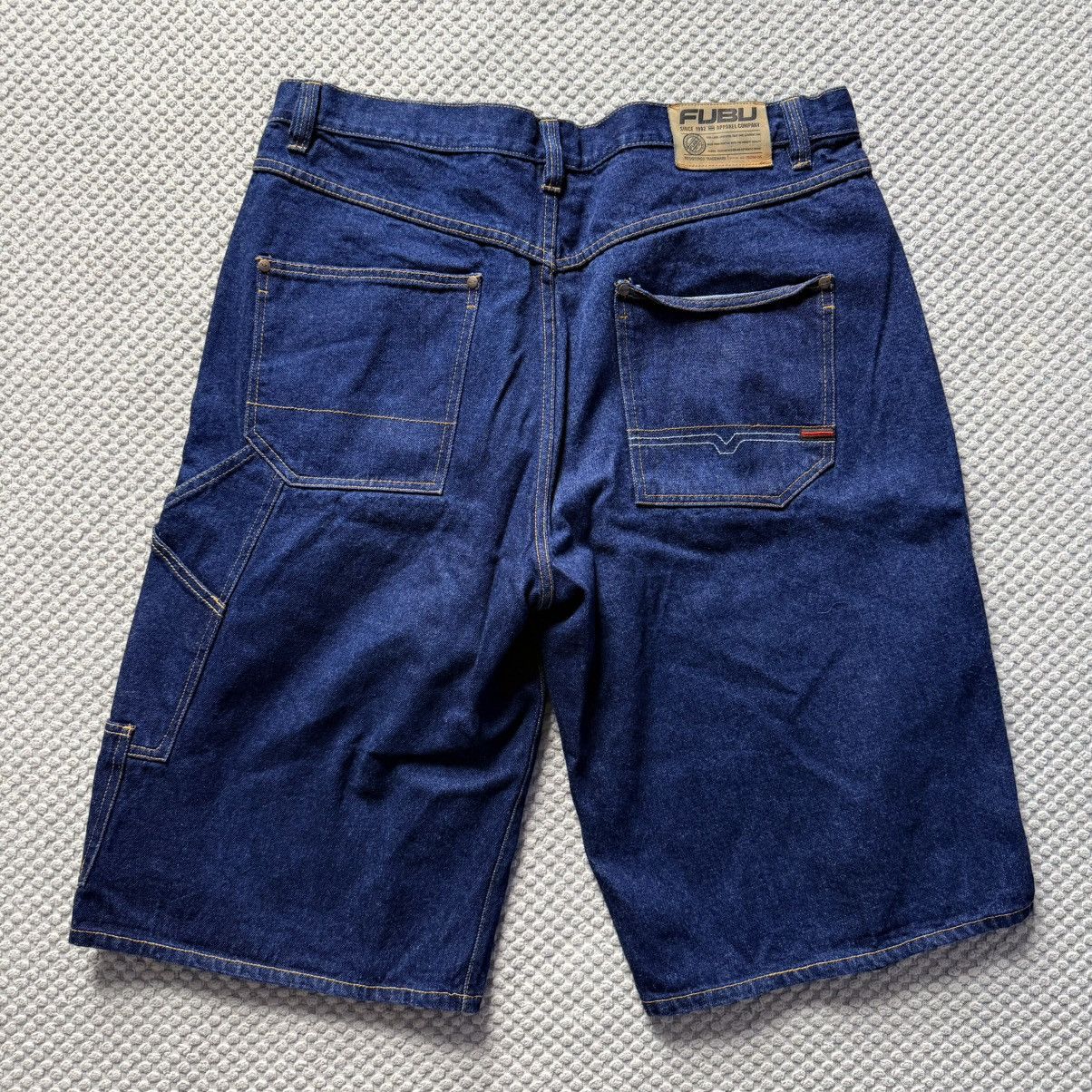 Fubu 90s Vintage FUBU denim jean shorts Men’s W42 Size US 42 / EU 58 - 6 Thumbnail
