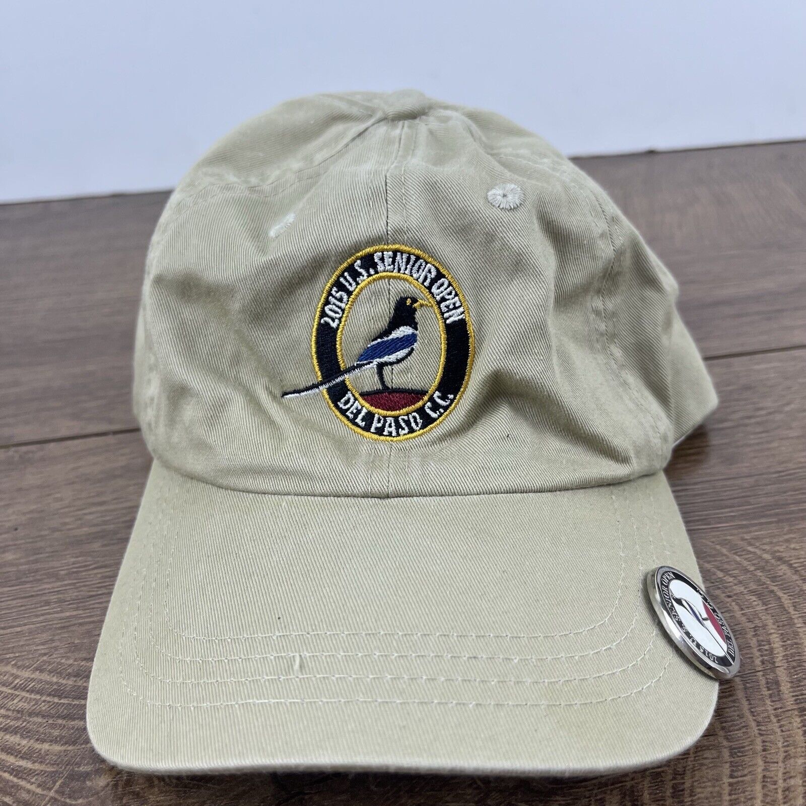 Other 2015 US Senior Open Hat Del Paso CC Adjustable Hat Tan Hat A Size ONE SIZE - 4 Thumbnail