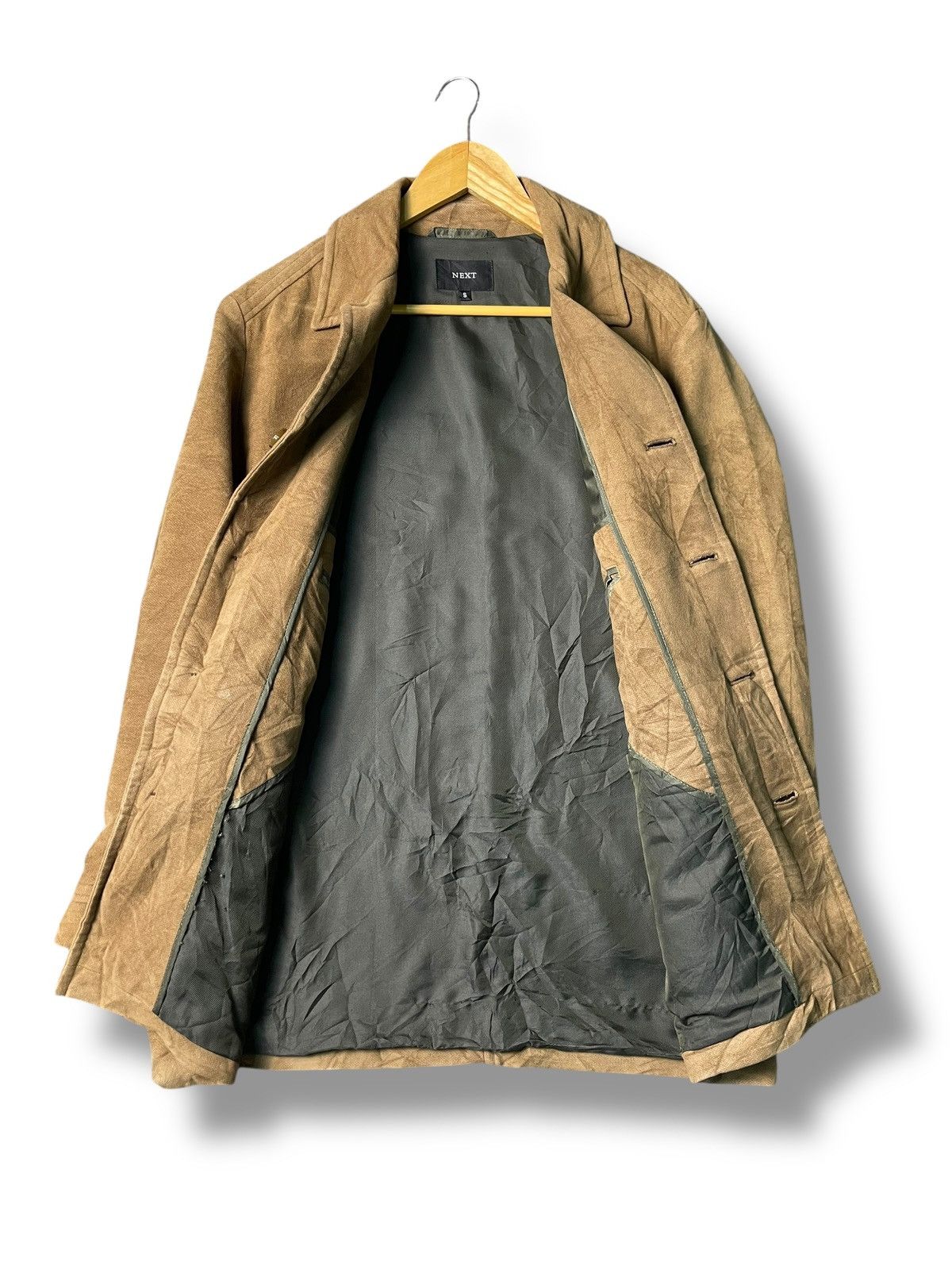 Japanese Brand × NEXT Next Brand Men’s Suede Leather Coat (58) Size US S / EU 44-46 / 1 - 6 Thumbnail