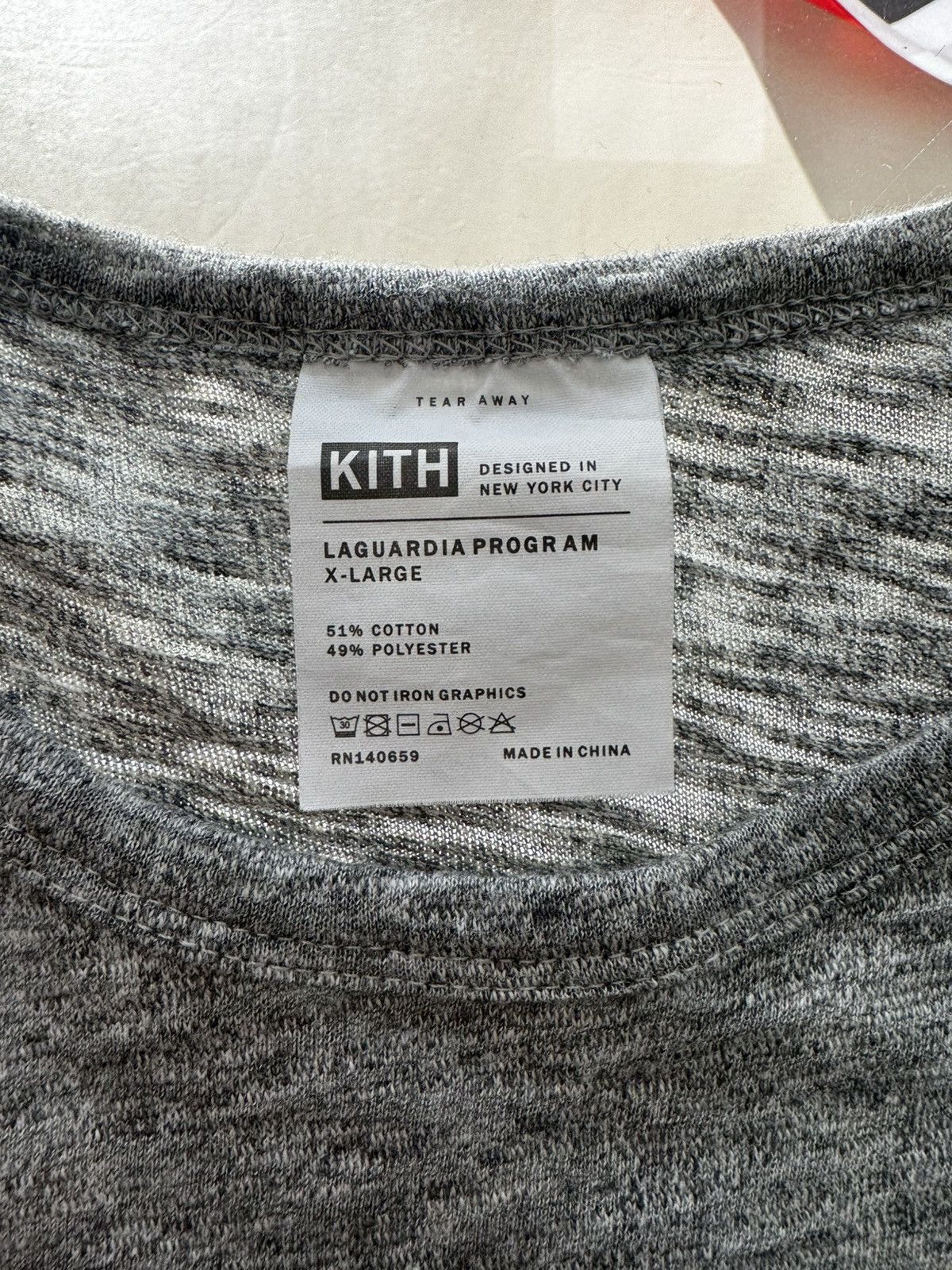 Kith LaGuardia Foundation Grey T-Shirt Size US XL / EU 56 / 4 - 2 Thumbnail