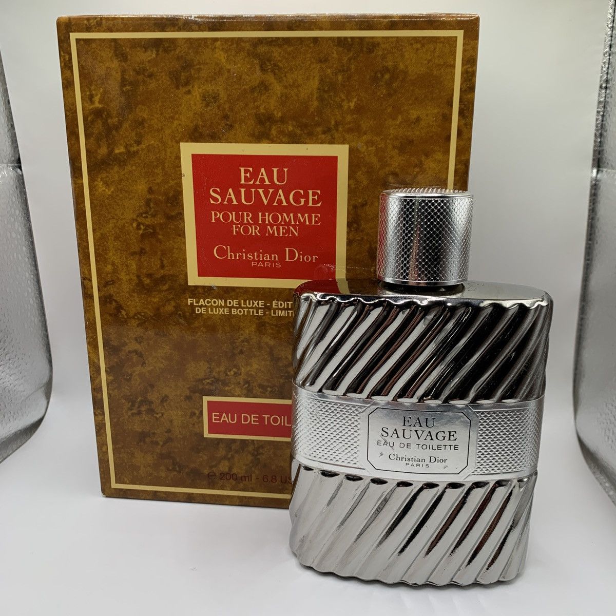 image of Christian Dior Monsieur x Dior Eau Sauvage Edt 200Ml Limited Edition 1992’S in Silver, Men's