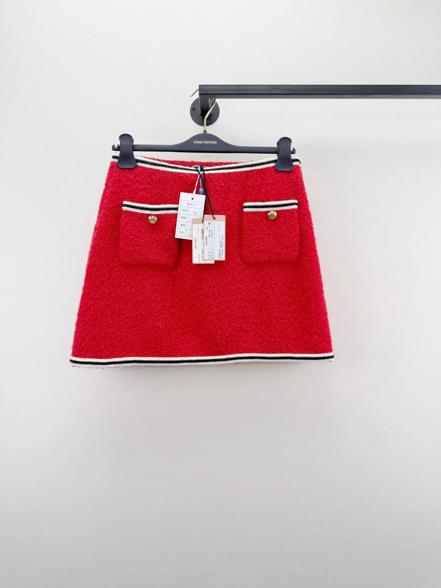 Miu Miu MIU MIU Authentic Wool Skirt 42 New With Tags Size 28" / US 6 / IT 42 - 1 Thumbnail