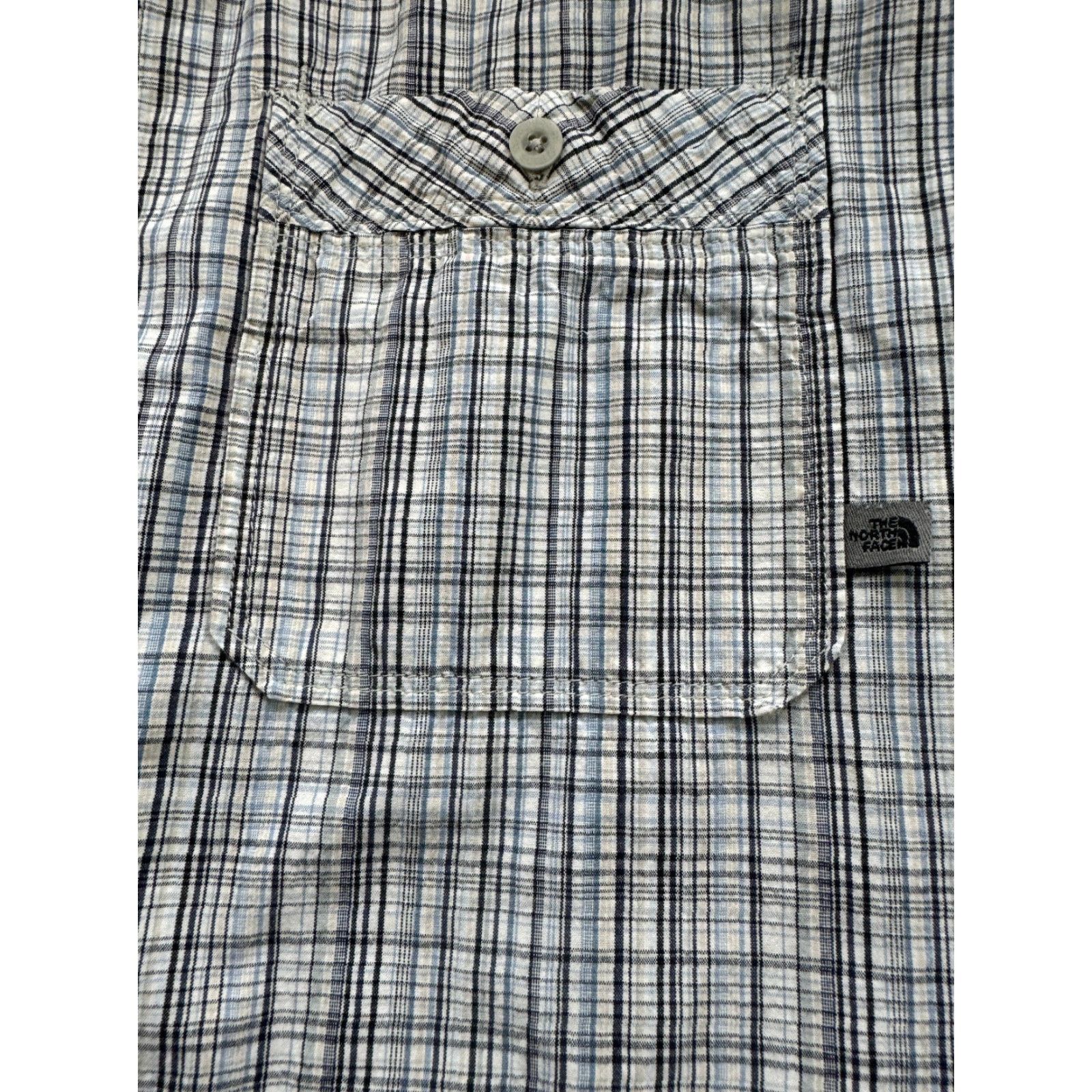 The North Face The North Face Mens Large Long Sleeve Button Up Striped 100% Cotton Shirt Blue 2002 Size US L / EU 52-54 / 3 - 3 Thumbnail