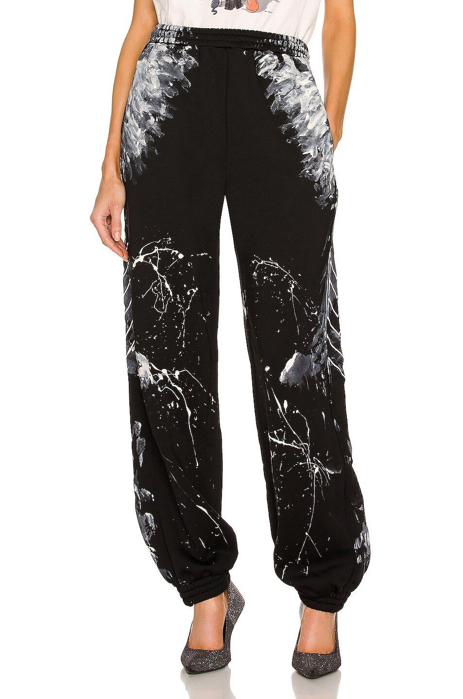 Balenciaga o1y0625 Jogger in Black/White Size 27" / US 4 / IT 40 - 1 Thumbnail