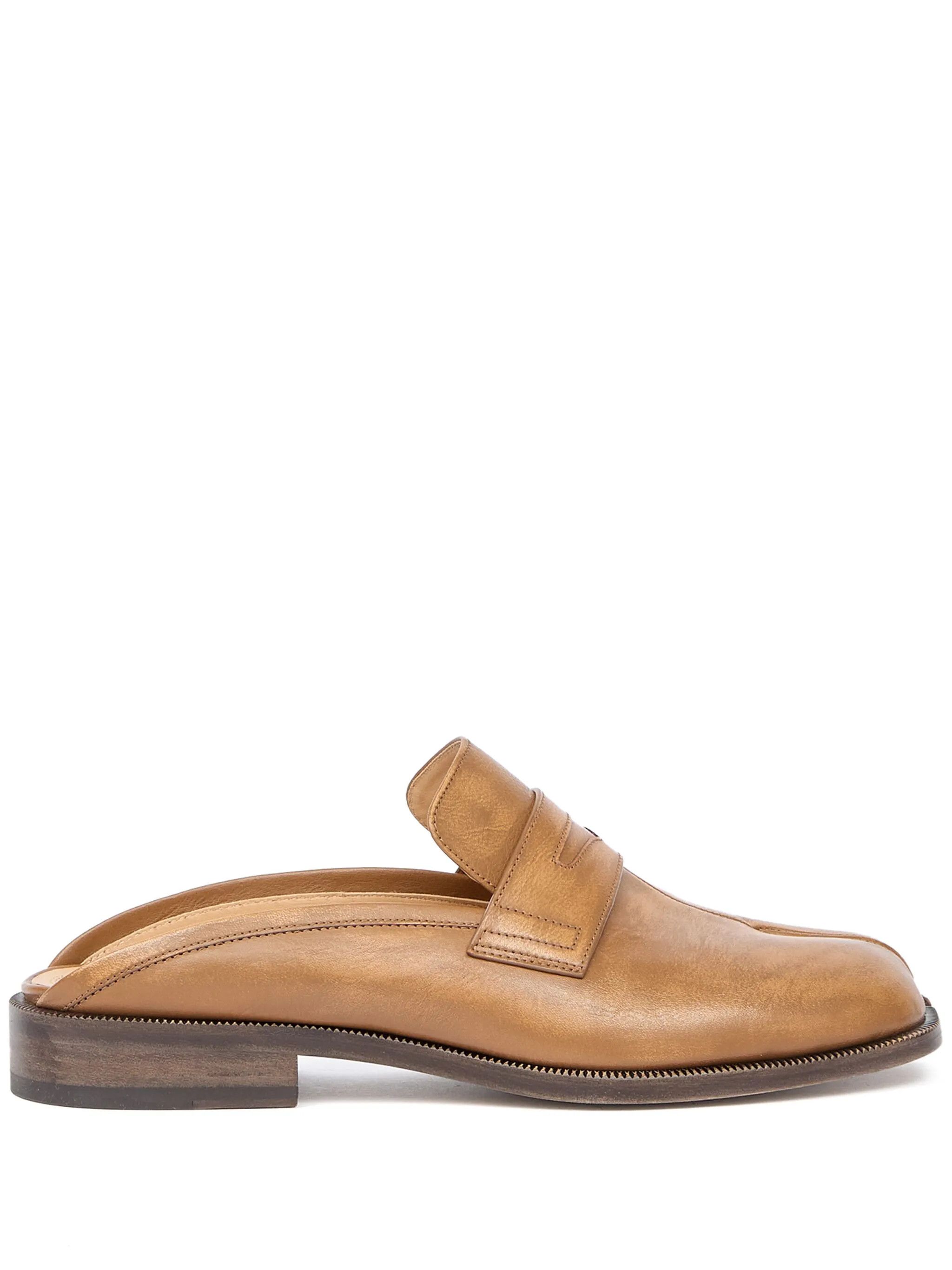 Maison Margiela oc11z0526 Tabi Loafers Mules in Light Brown Size US 7 / EU 40 - 1 Thumbnail