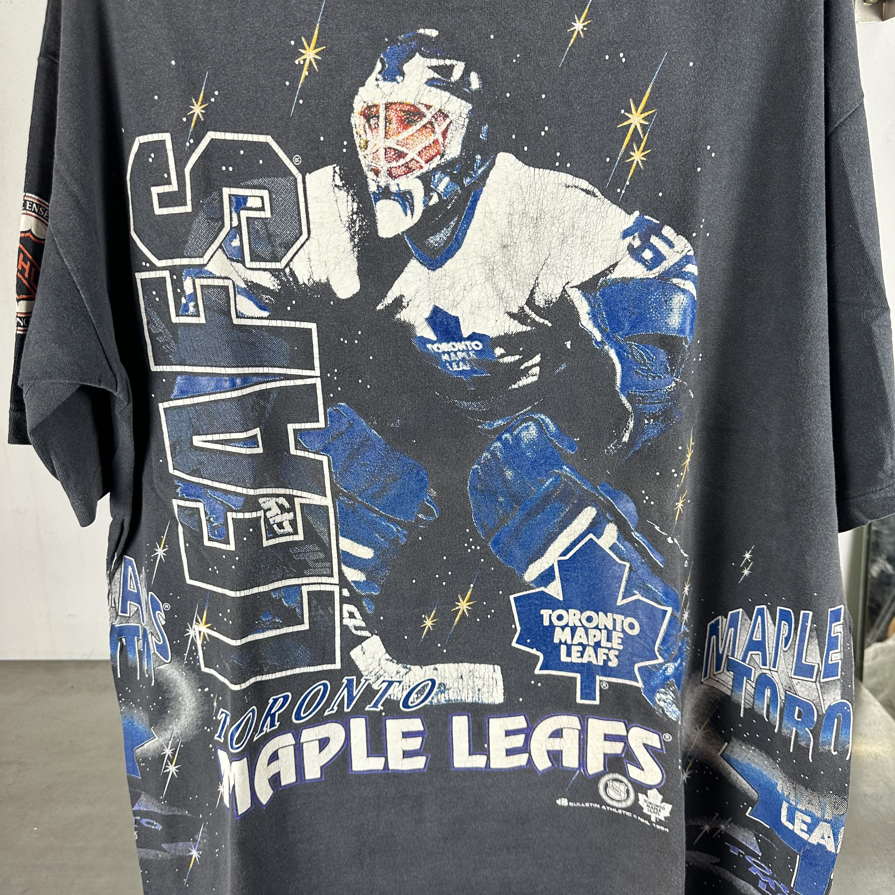 Vintage 1994 Toronto Maple Leafs NHL Bulletin Athletic AOP T-Shirt Size US XL / EU 56 / 4 - 2 Thumbnail