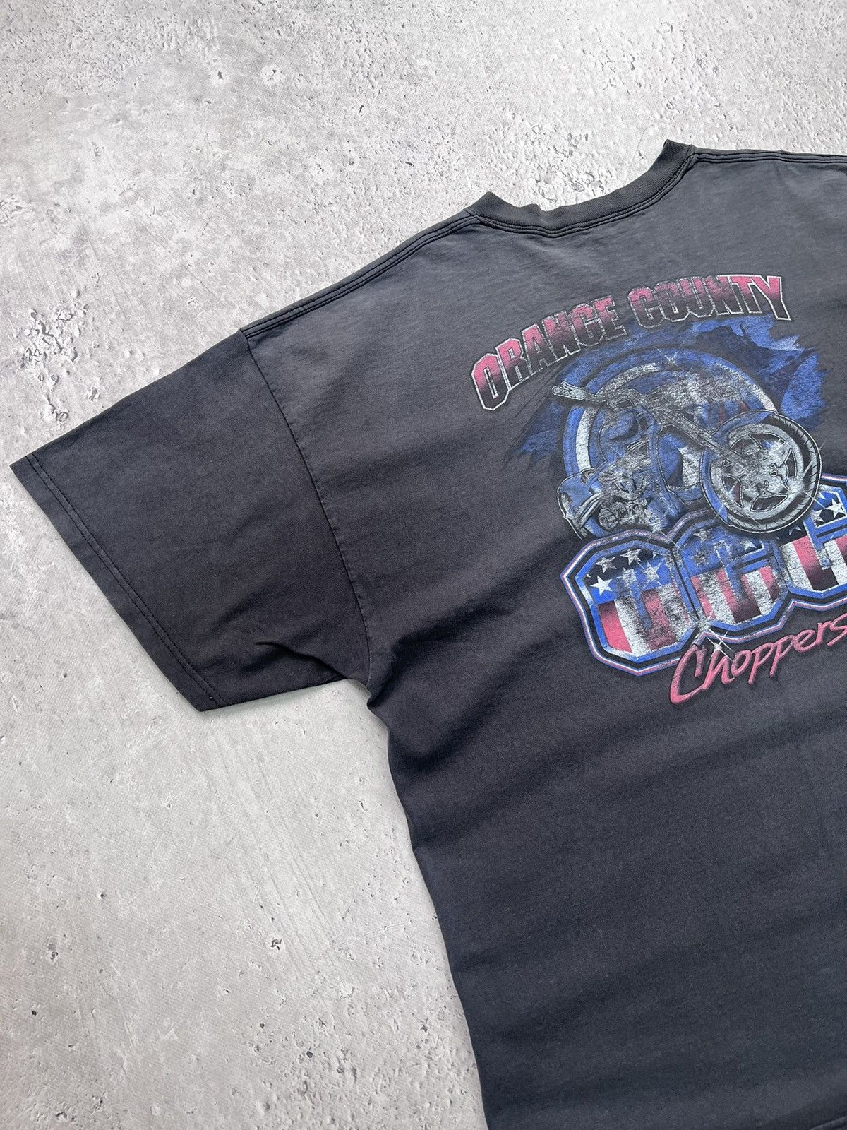 Vintage Sun faded Y2K Orange County Choppers Tee Boxy Fit Skater Size US XL / EU 56 / 4 - 9 Thumbnail