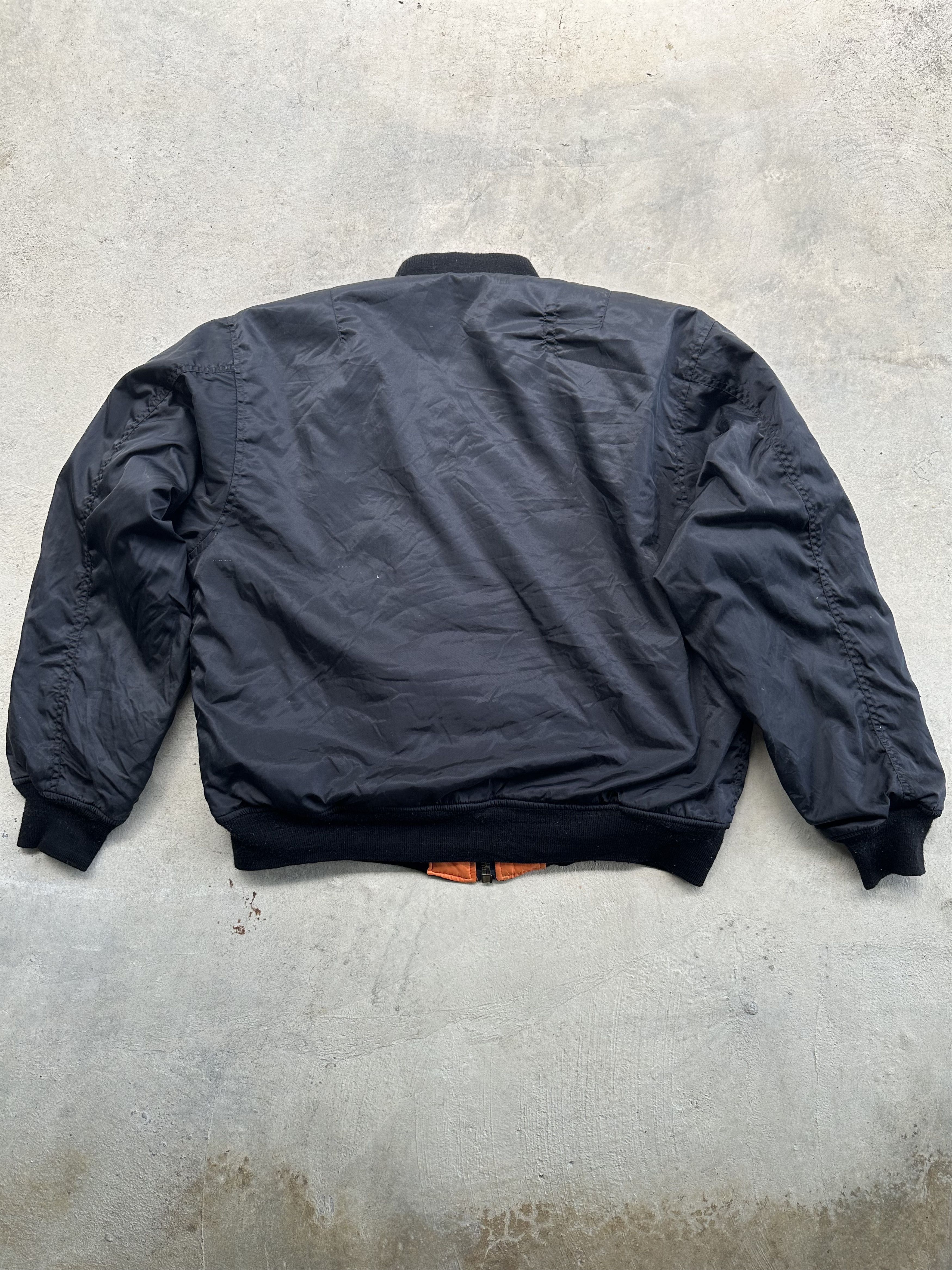 Vintage Vintage 90s MA-1 Campri Reversible Bomber Jacket Size US M / EU 48-50 / 2 - 2 Thumbnail