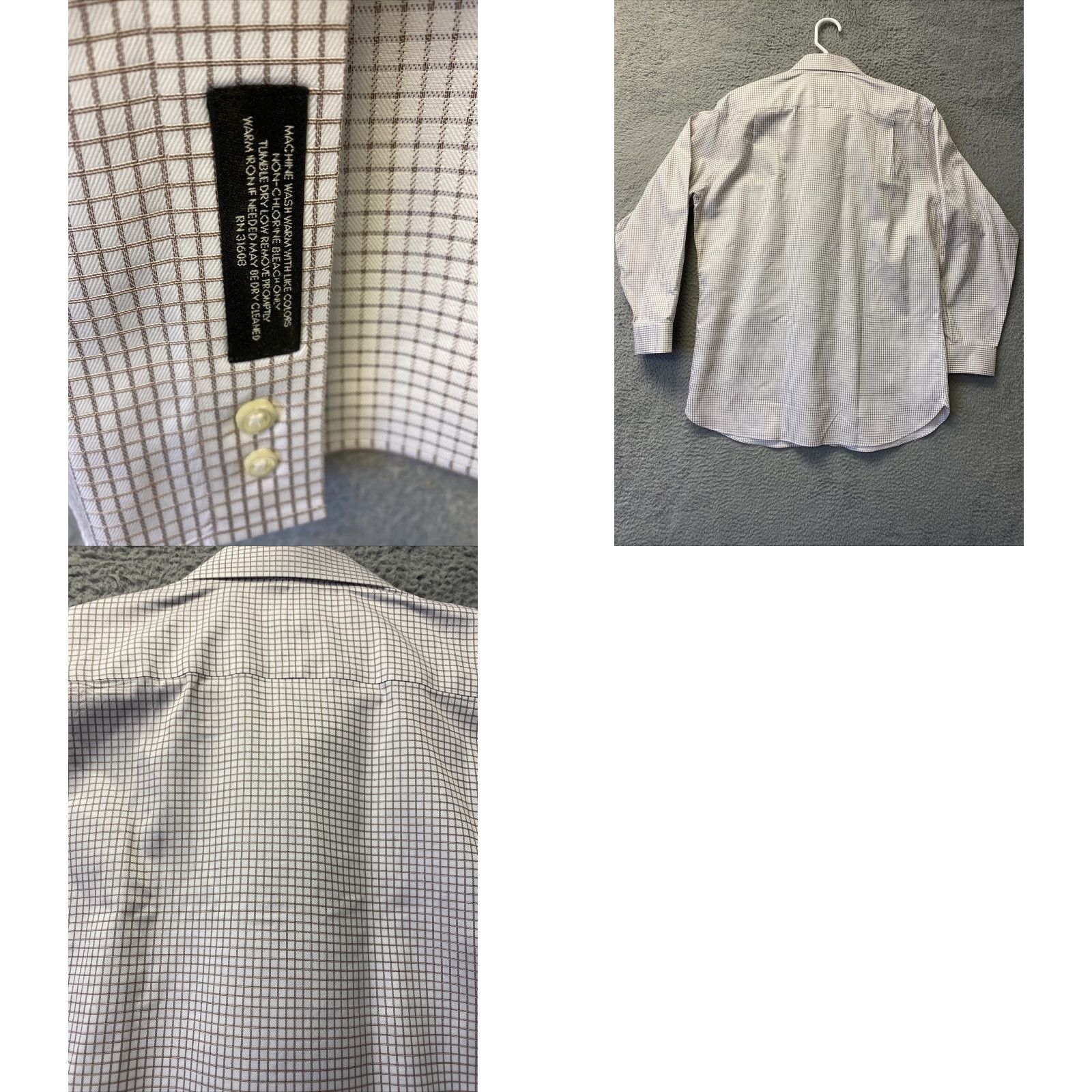Jos. A. Bank VINTAGE Jos. A. Bank Shirt Adult 16 1/2 34 brown Striped Button-Up Mens Long Sleeve Button-Up 96-25 Size US L / EU 52-54 / 3 - 8 Thumbnail