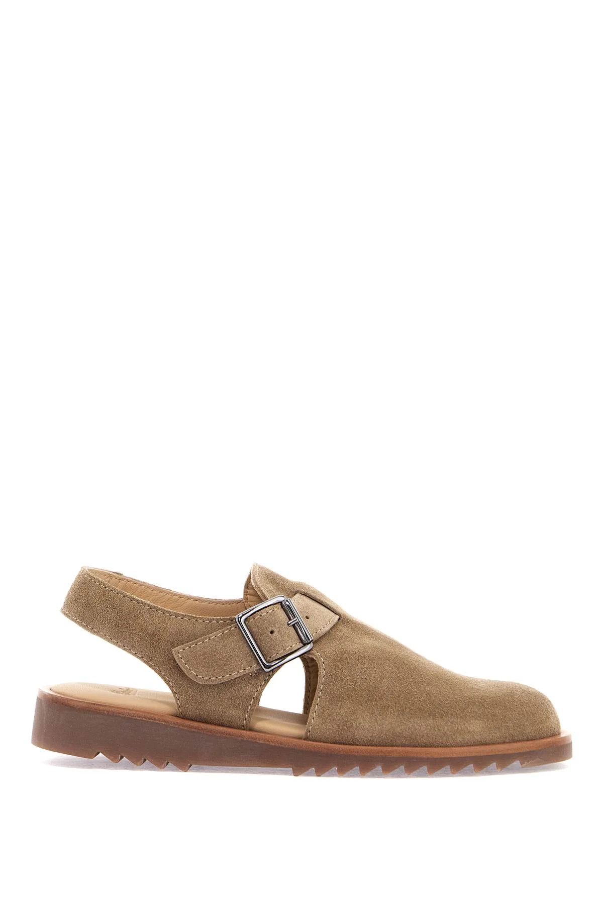o1s22i1n1224 Suede Leather Sabot in Beige