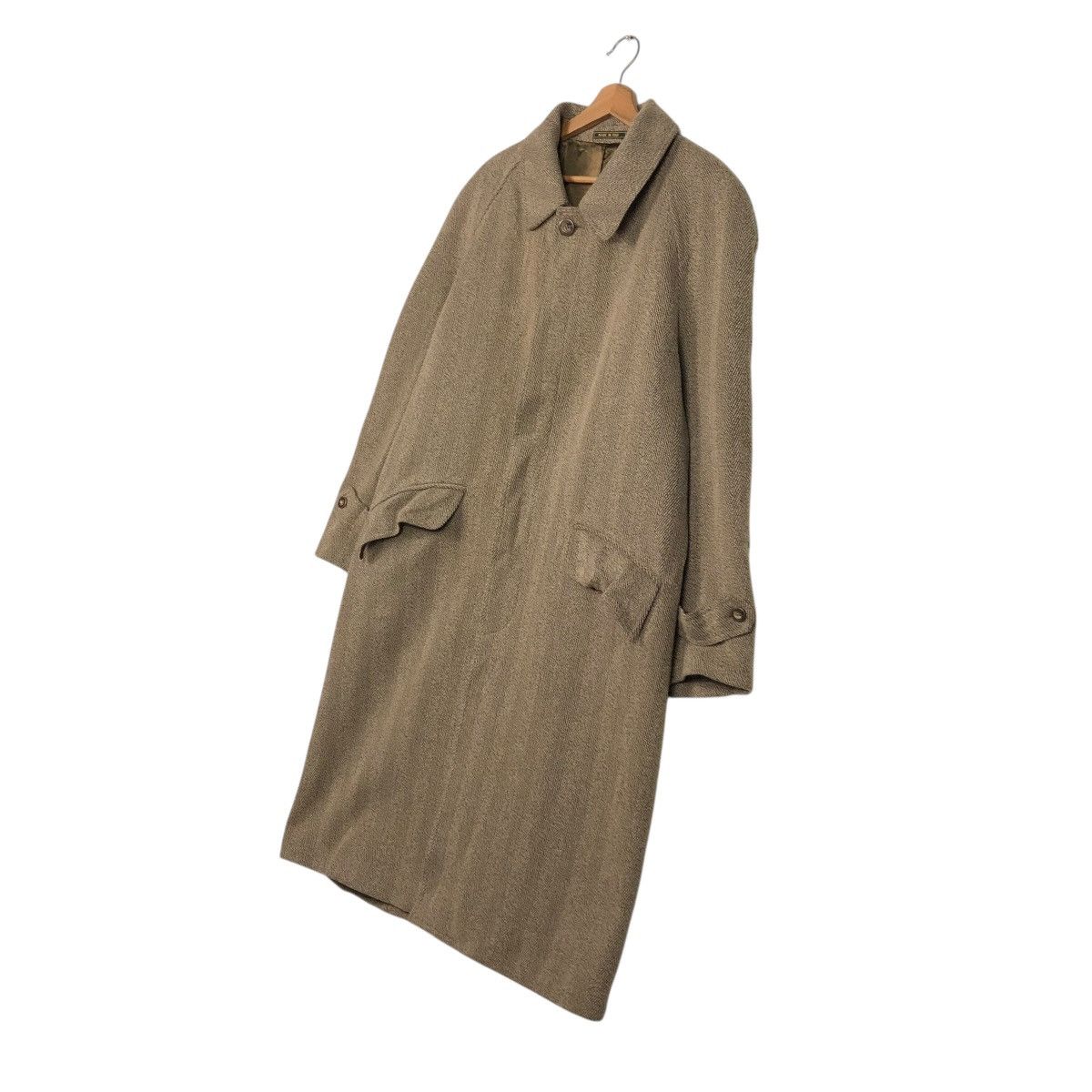 Vintage 🔥RICH BROWN LONG COATS WOOL HERRINGBONE MARTEN’S CASHMERE Size US M / EU 48-50 / 2 - 2 Thumbnail