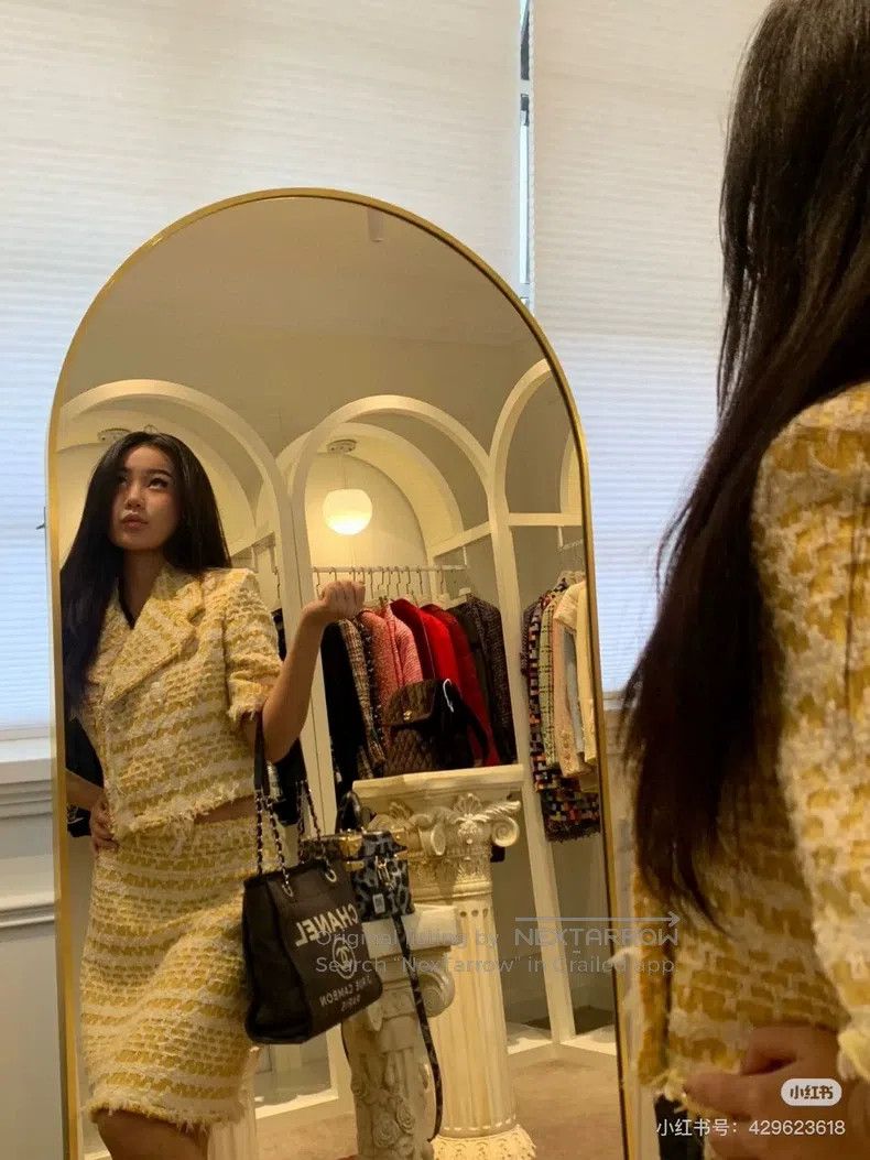 Chanel Chanel Waterfall Series Yellow Tweed Short Coat Size XS / US 0-2 / IT 36-38 - 8 Thumbnail