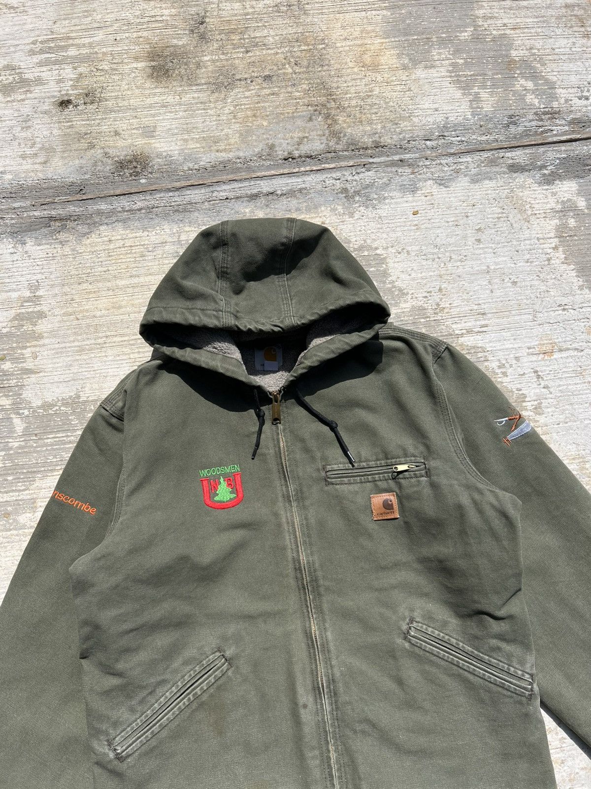 Carhartt × Vintage Vintage Carhartt Detroit Hoodies Army Jacket Size US M / EU 48-50 / 2 - 10 Thumbnail