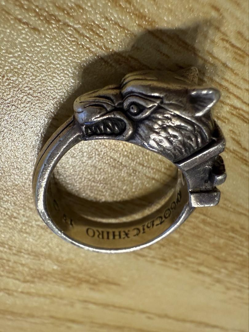 Yohji Yamamoto .950 Silver Gothic Wolf Dagger Ring Size ONE SIZE - 2 Thumbnail