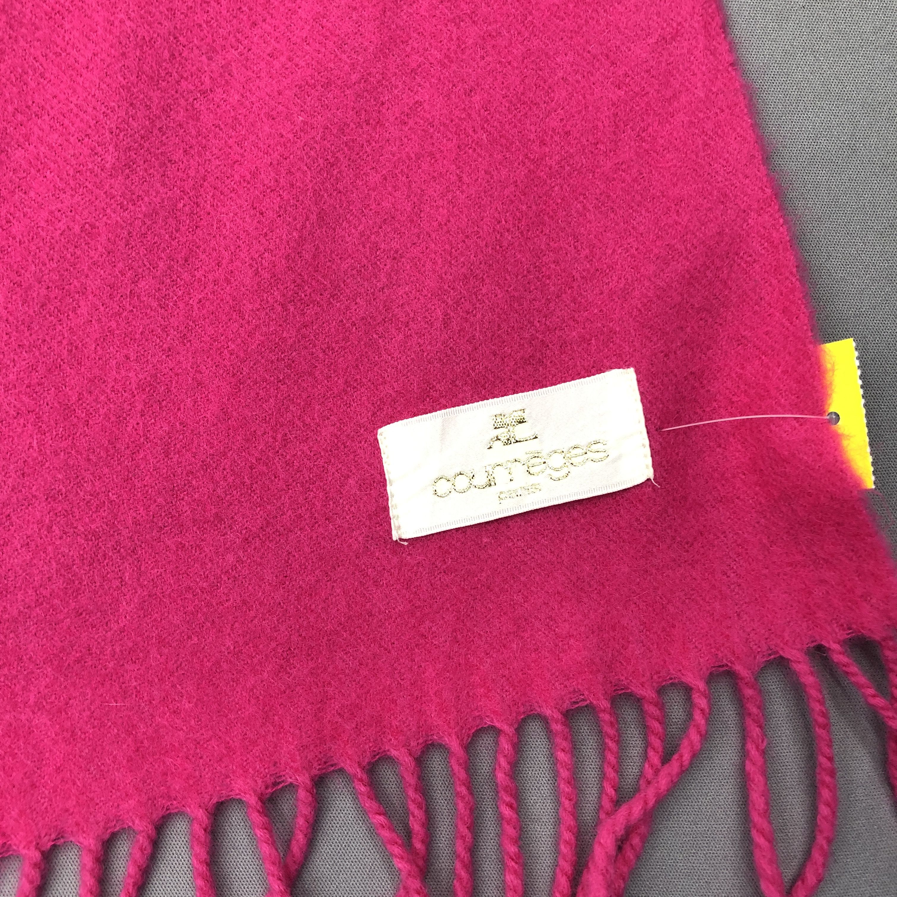 Courreges Vintage Courreges Scarf Muffler Wool Cashmere Scarves Size ONE SIZE - 5 Thumbnail