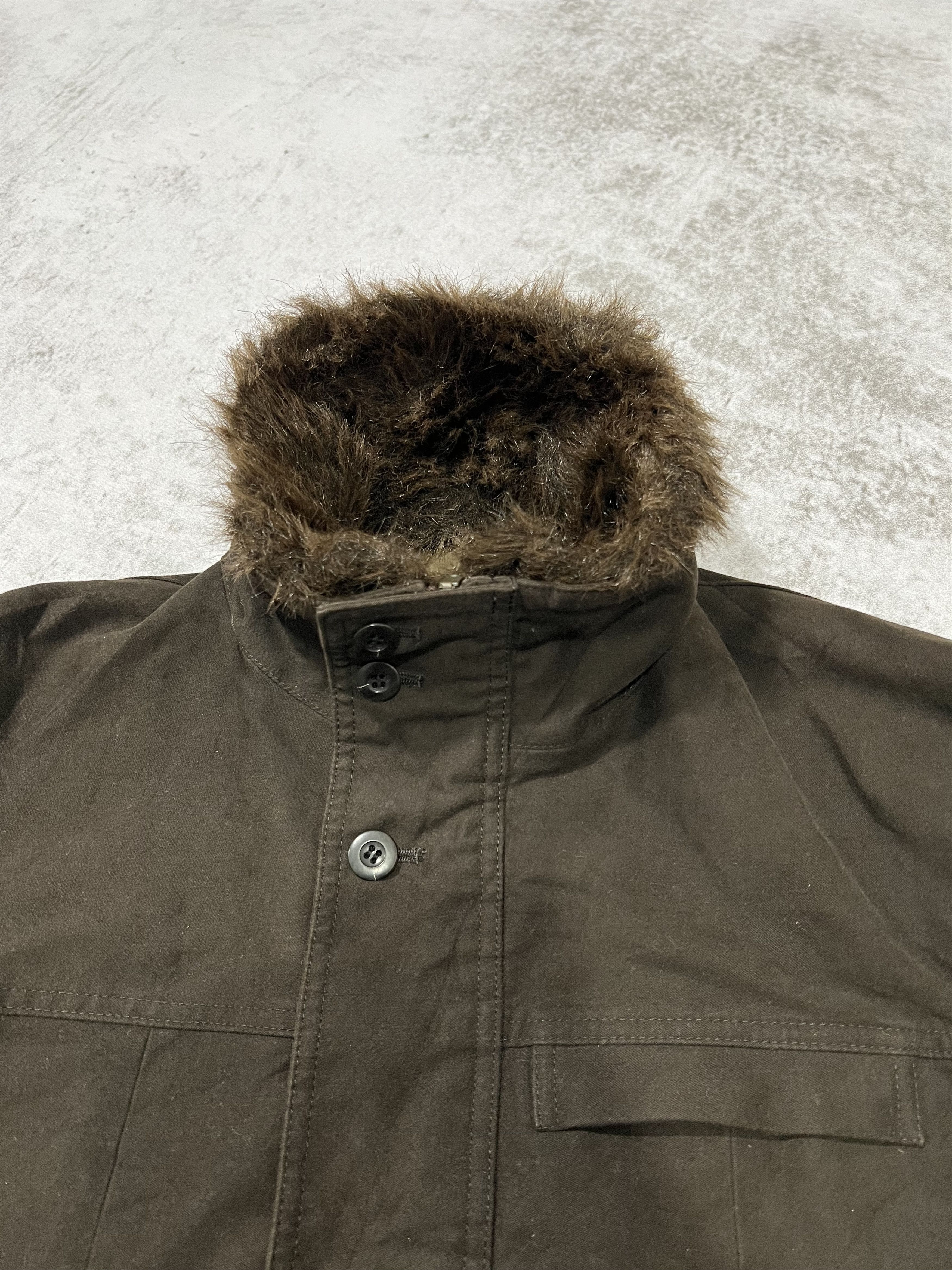 Tornado Mart 2000s Japanese Tornado Mart Fur Chore Belted Jacket y2k Size US L / EU 52-54 / 3 - 5 Thumbnail