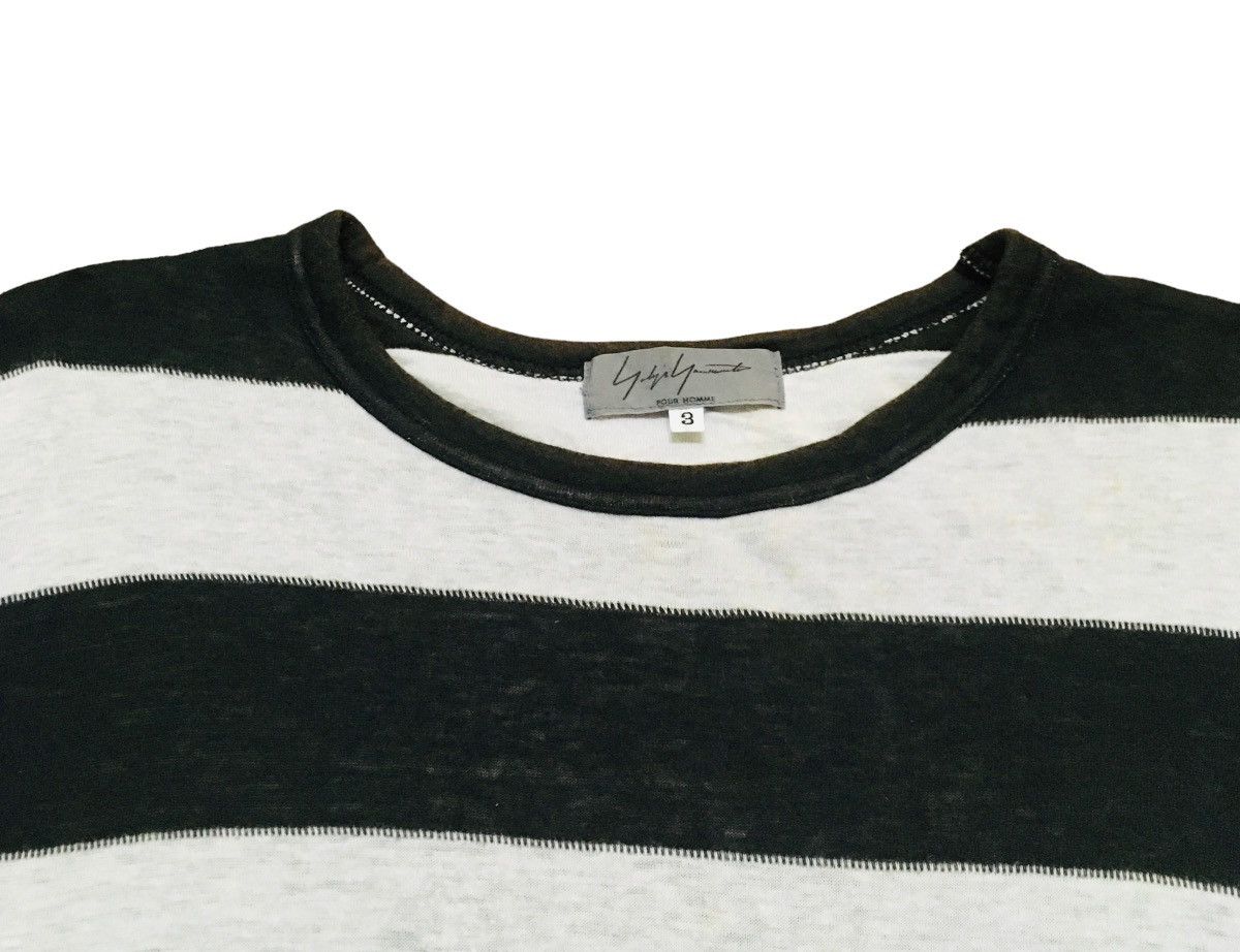 Yohji Yamamoto Very Rare Design Vintage Yohji Yamamoto Stripe T-shirt 2000s Size US M / EU 48-50 / 2 - 6 Thumbnail