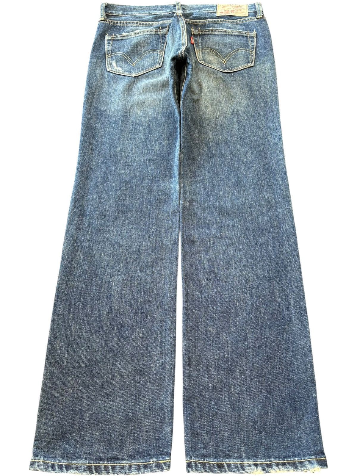 Levi's Vintage 90s Levis 502 Faded Wash Distressed Jeans Size US 31 - 2 Thumbnail