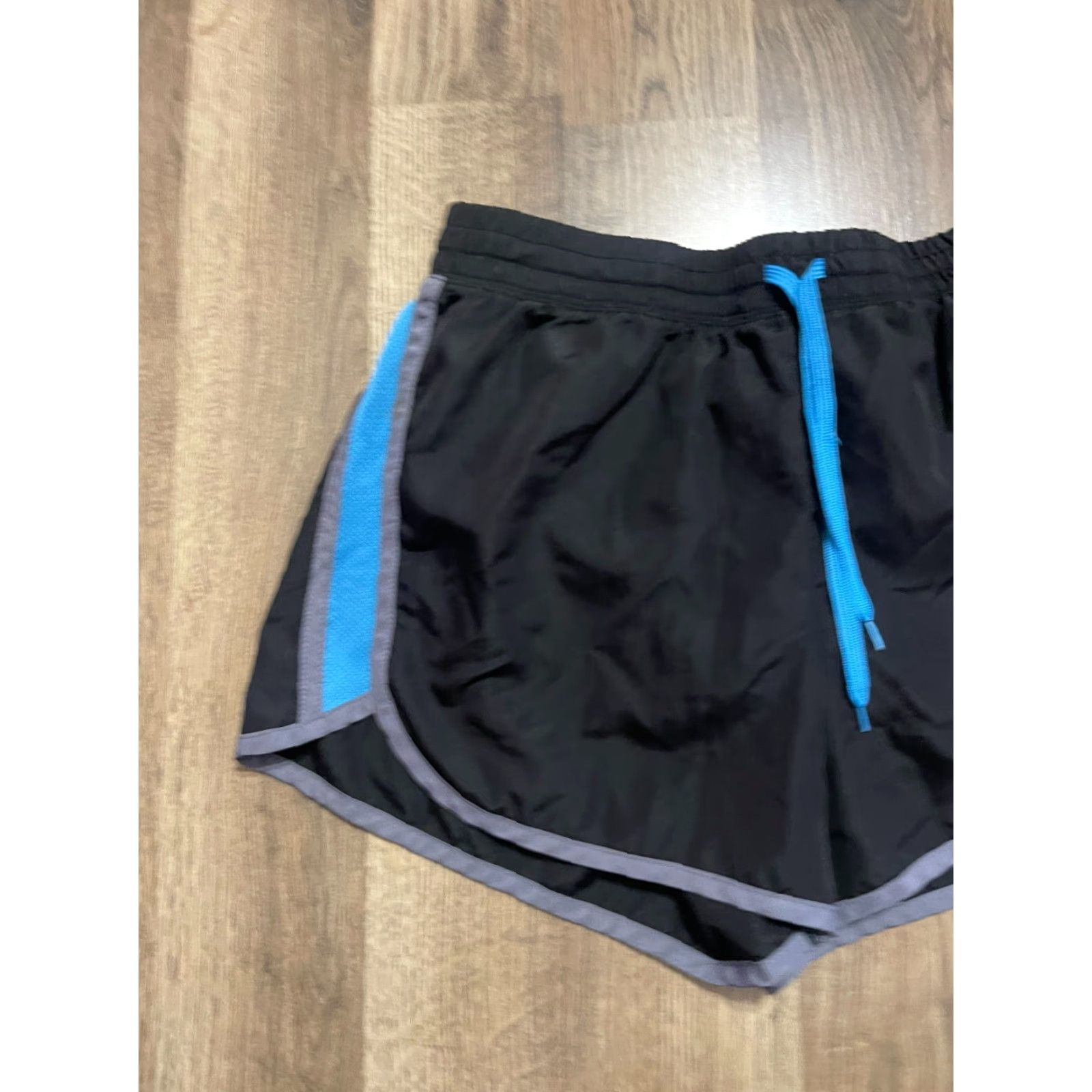 Vintage Energy Zone Shorts Women S Black Blue Drawstring Casual Size ONE SIZE - 3 Thumbnail