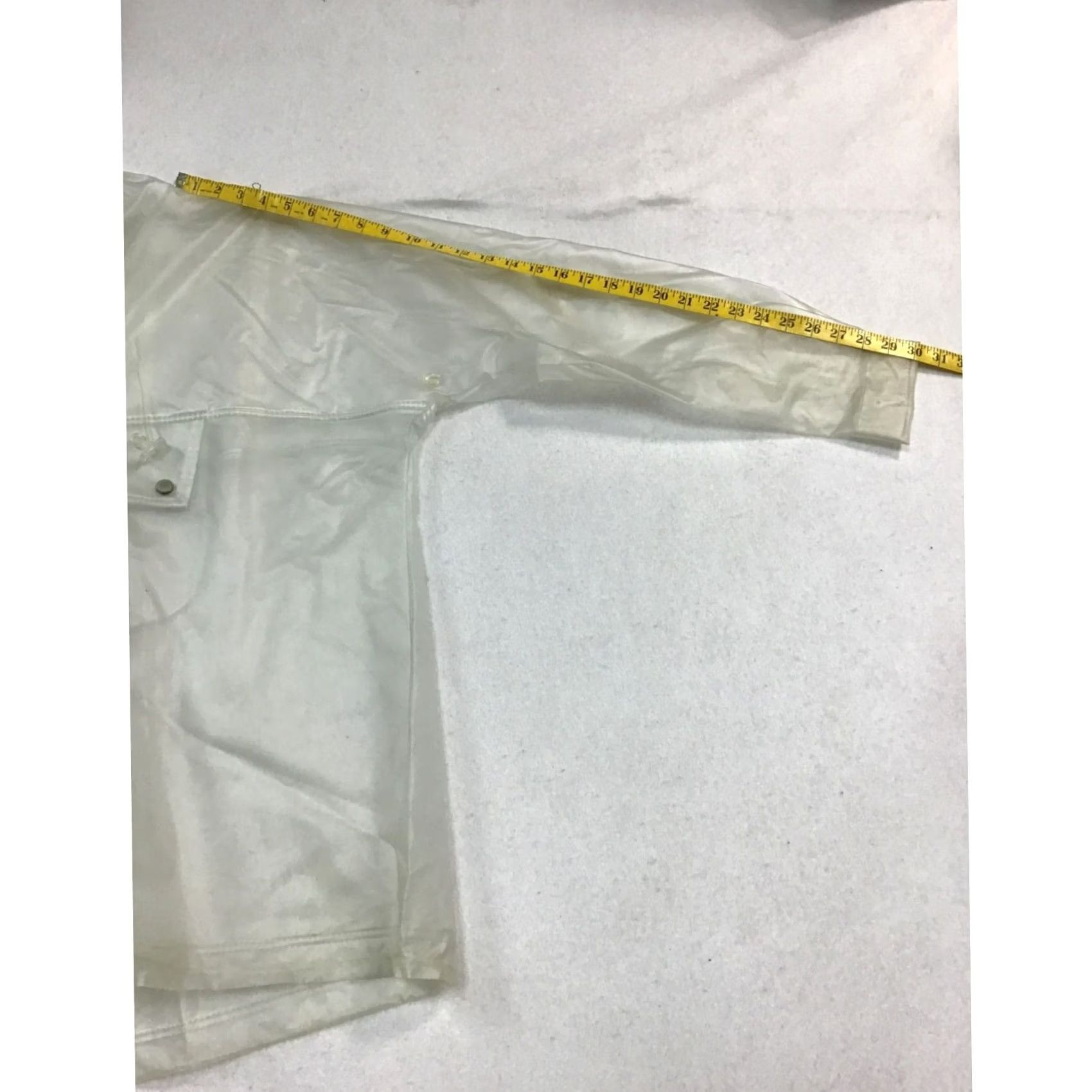 Calvin Klein VINTAGE Calvin Klein Rain Coat Jacket Clear XL Womens Rain Coat PVC 100% Outer Shell CK Windbreaker 2012 Size XL / US 12-14 / IT 48-50 - 4 Thumbnail