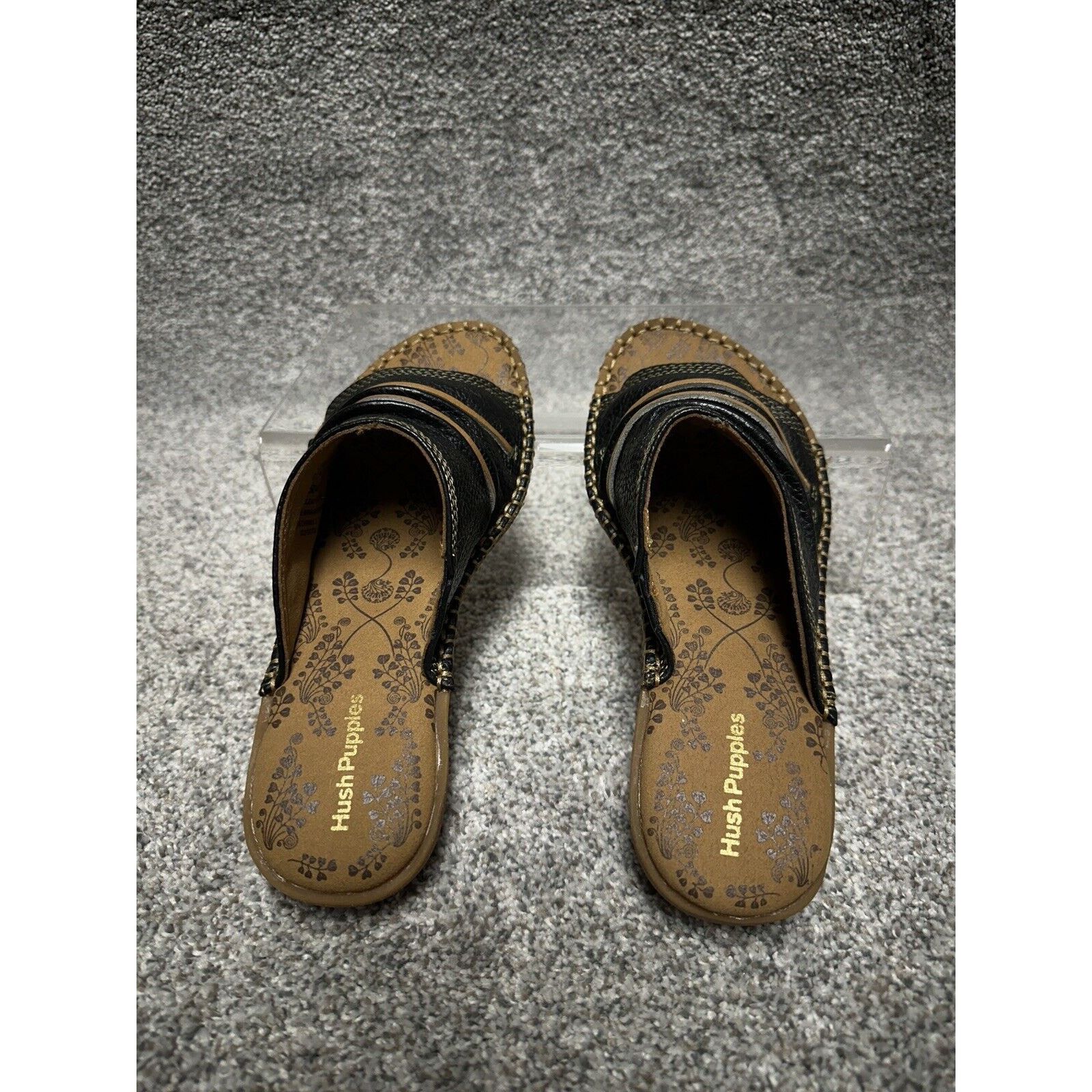Hush Puppies Hush Puppies Leather Slides Womens 8.5 Y2K Chunky Wedge Size US 8.5 / IT 38.5 - 7 Thumbnail