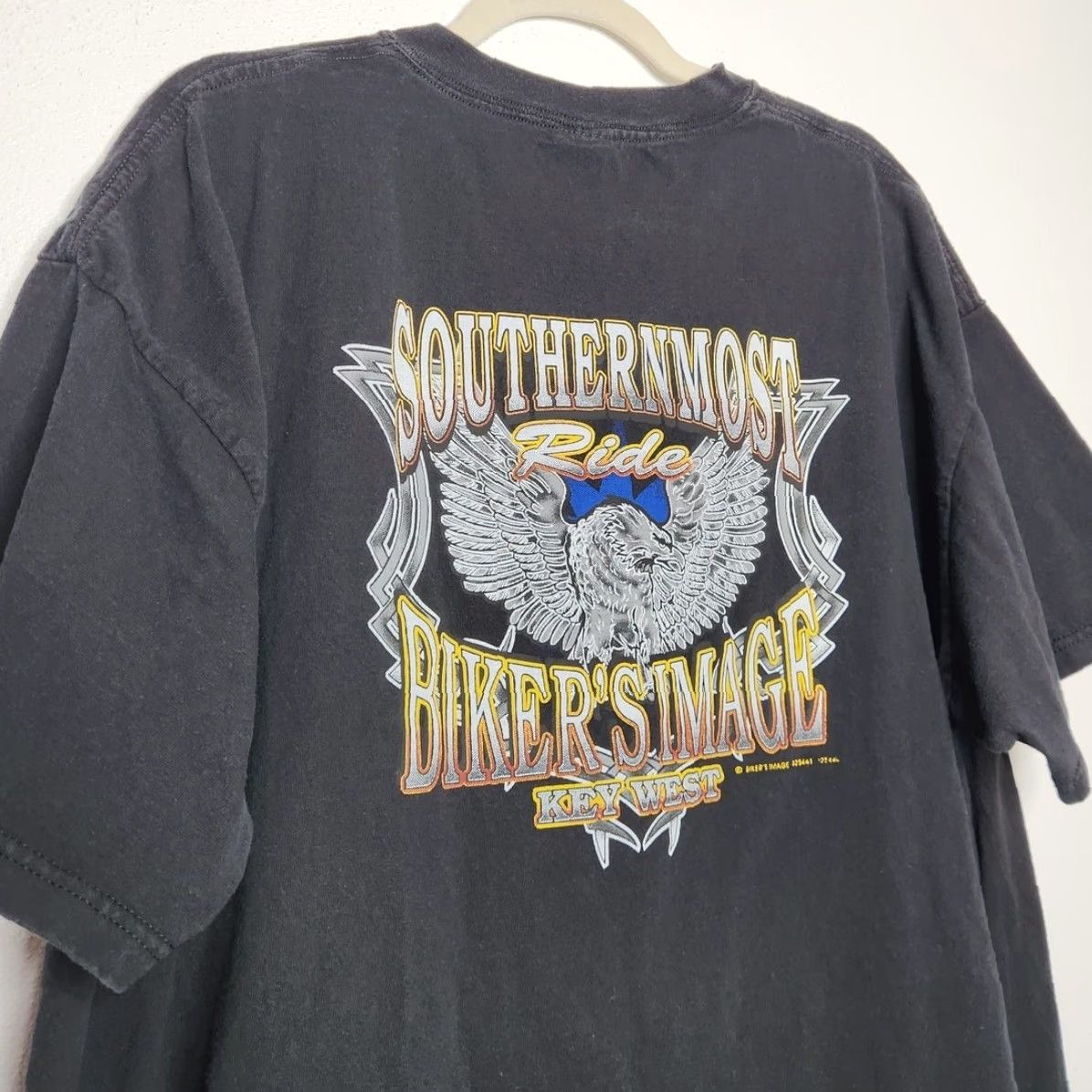 Delta VINTAGE Harley Davidson Key West Bikers Ride Delta Black 2XL Double Sided Unisex Adults Shirt Mens Size US XXL / EU 58 / 5 - 3 Thumbnail