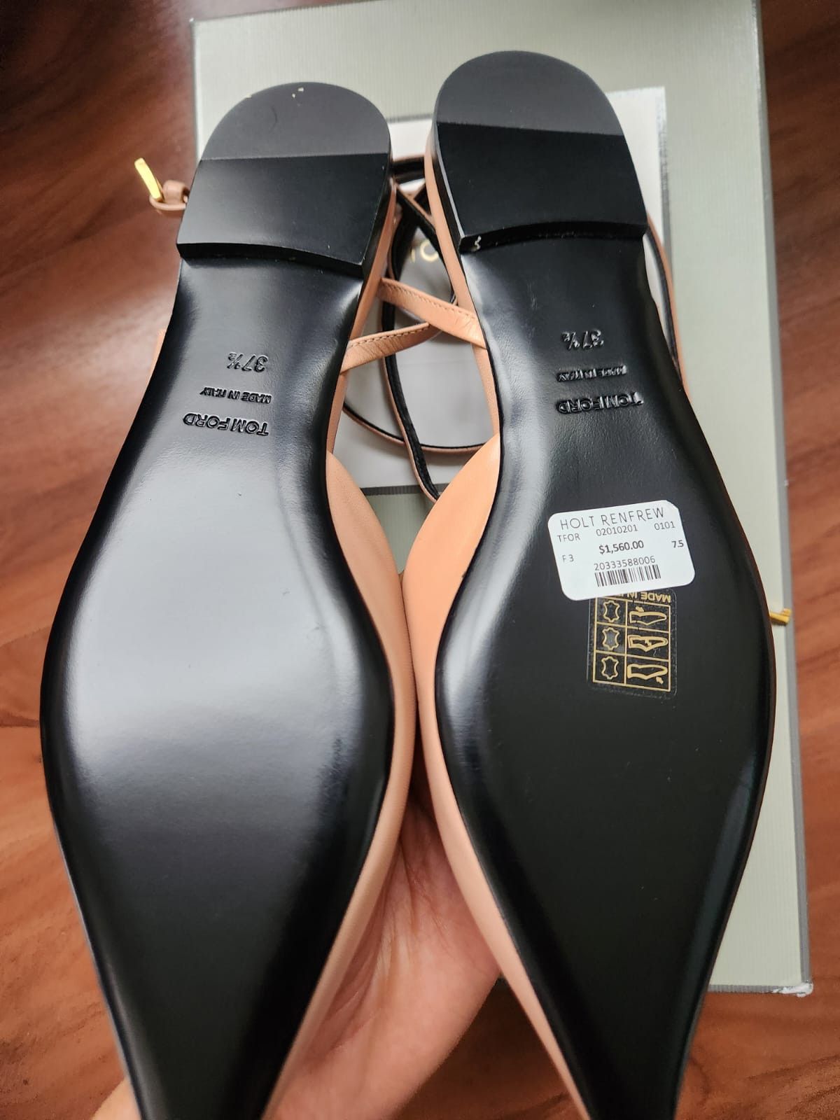 Tom Ford TOM FORD Taupe Padlock Ballerina Flats Size US 7.5 / IT 37.5 - 5 Thumbnail