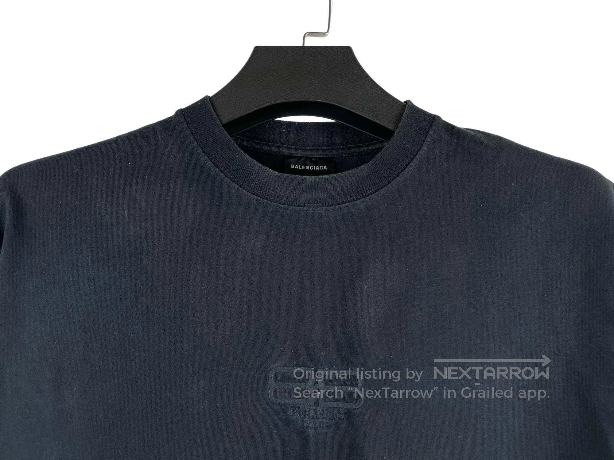 Balenciaga Balenciaga Embroidered BB Short Sleeve Size US S / EU 44-46 / 1 - 3 Thumbnail