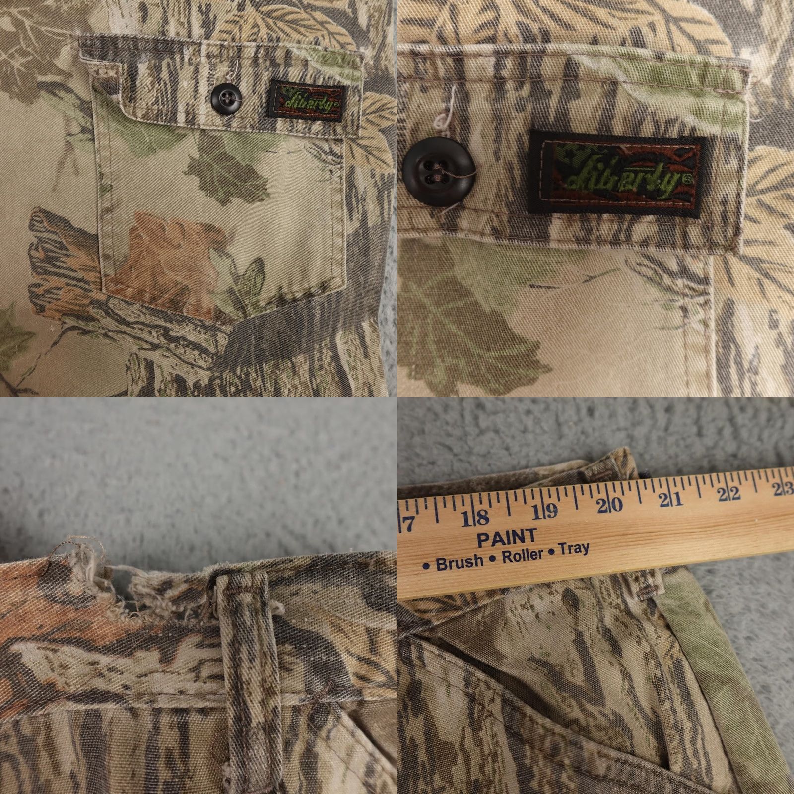 Vintage Vintage Liberty Cargo Pants Mens XL Regular Camo USA Baggy Adjustable Size US 36 / EU 52 - 8 Thumbnail