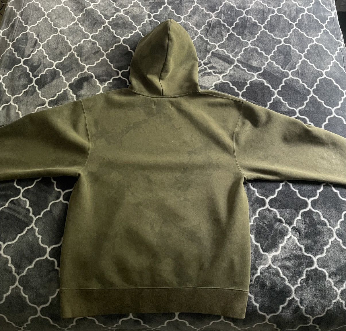 travis scott jordan washed suede hoodie olive