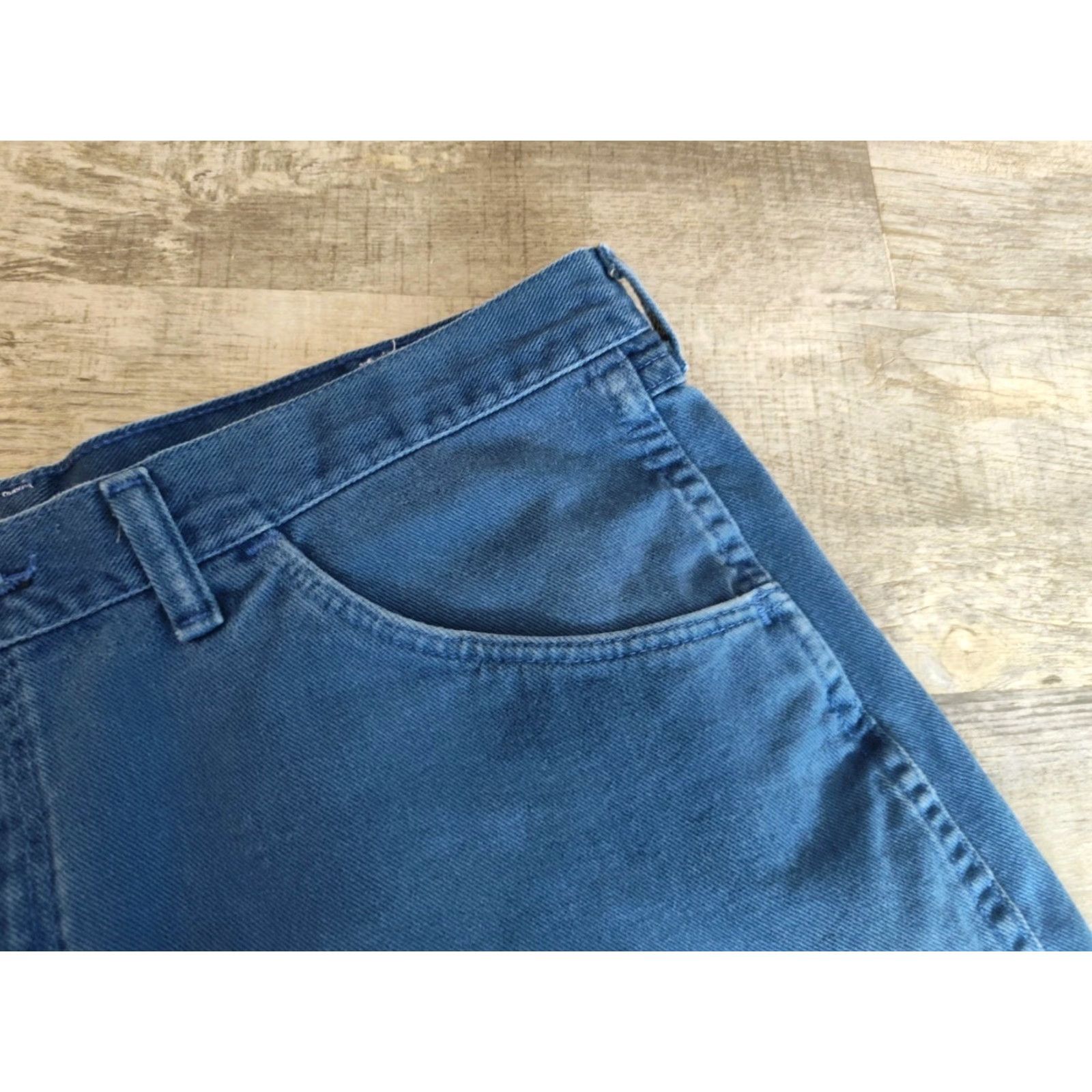 Wrangler VINTAGE Wrangler Men's Jean Shorts Bermuda 90s Casual Summer 36 Blue Retro US Made Size US 36 / EU 52 - 4 Thumbnail