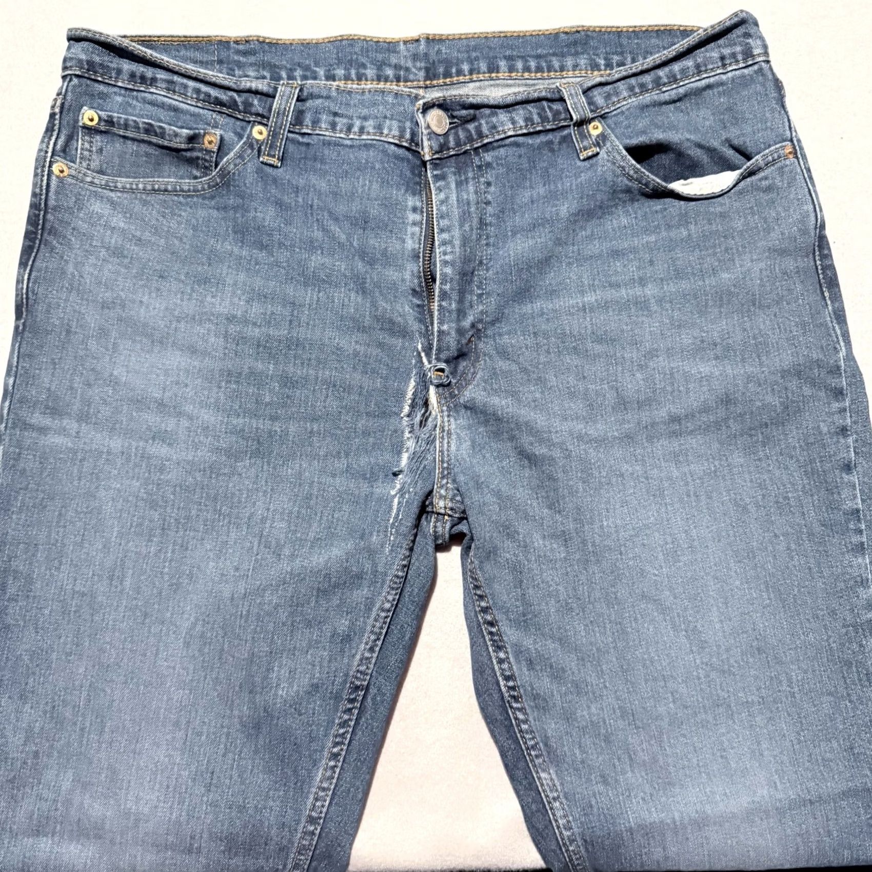 Levi's Levi's 511 Jeans Men Blue Denim Mid-Rise Straight 38X30 Classic 5-Pocket Fit - Flaws Size US 38 / EU 54 - 2 Thumbnail