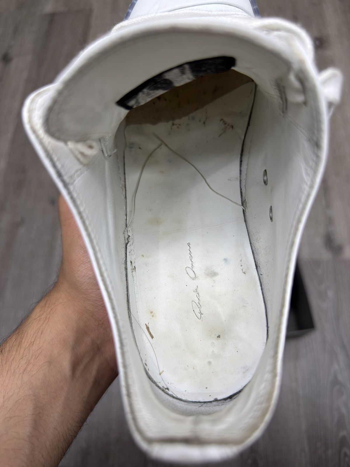Rick Owens Rick Owens DRKSHDW Performa Abstract Low Chalk White Blue Size US 6.5 / EU 39-40 - 8 Thumbnail